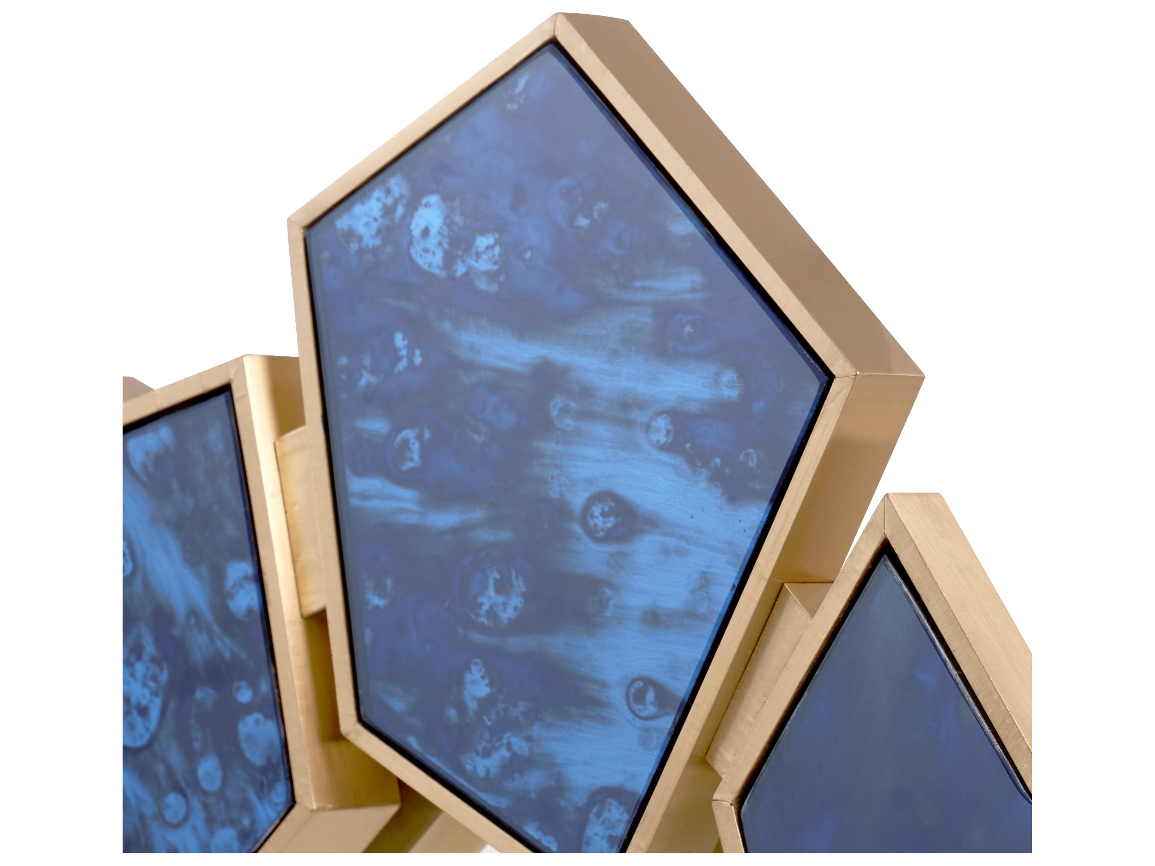 Villa & House Lucas Antique Midnight BlueOval Wall Mirror