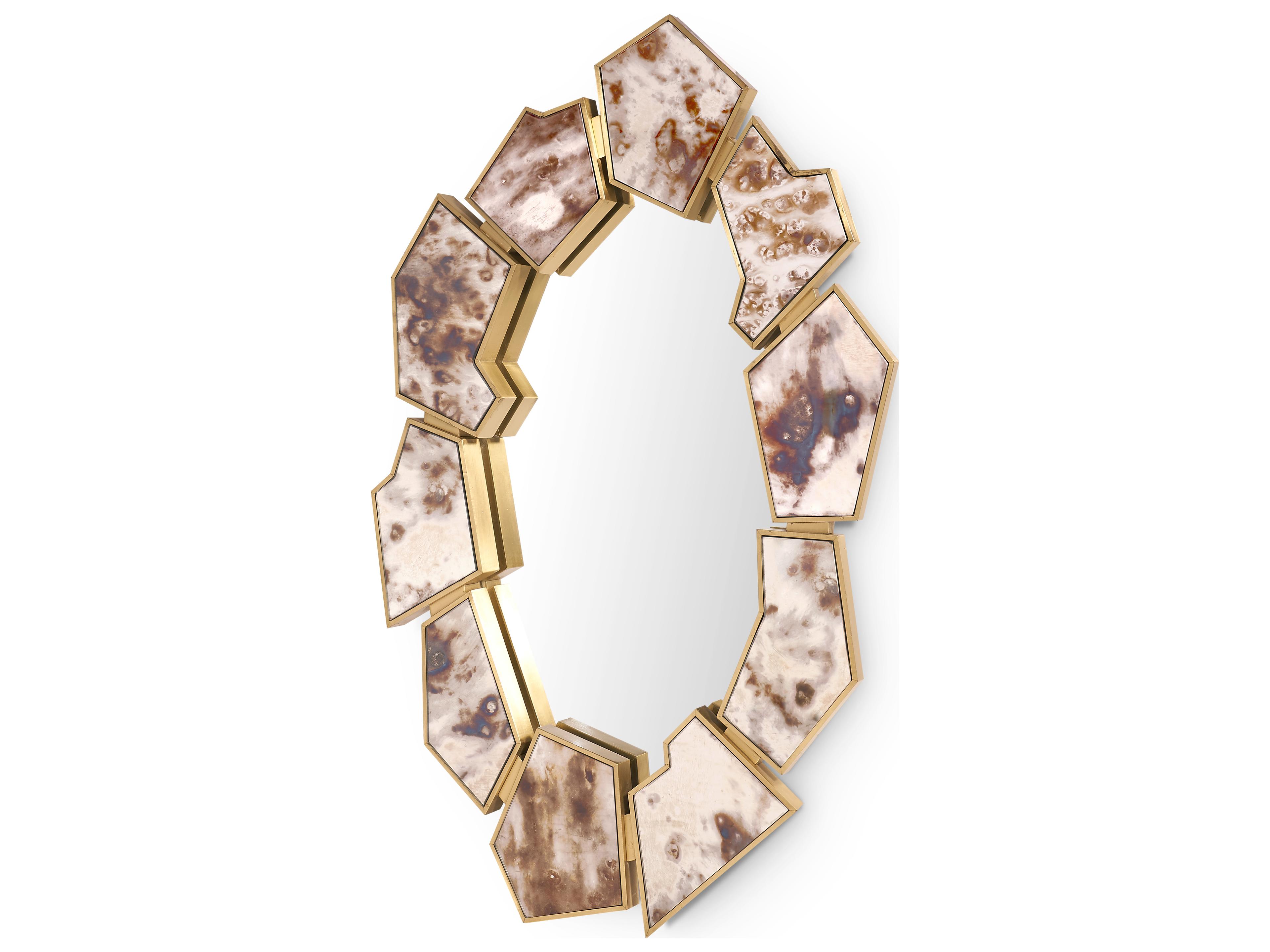 Lucas Antique Oval Wall Mirror