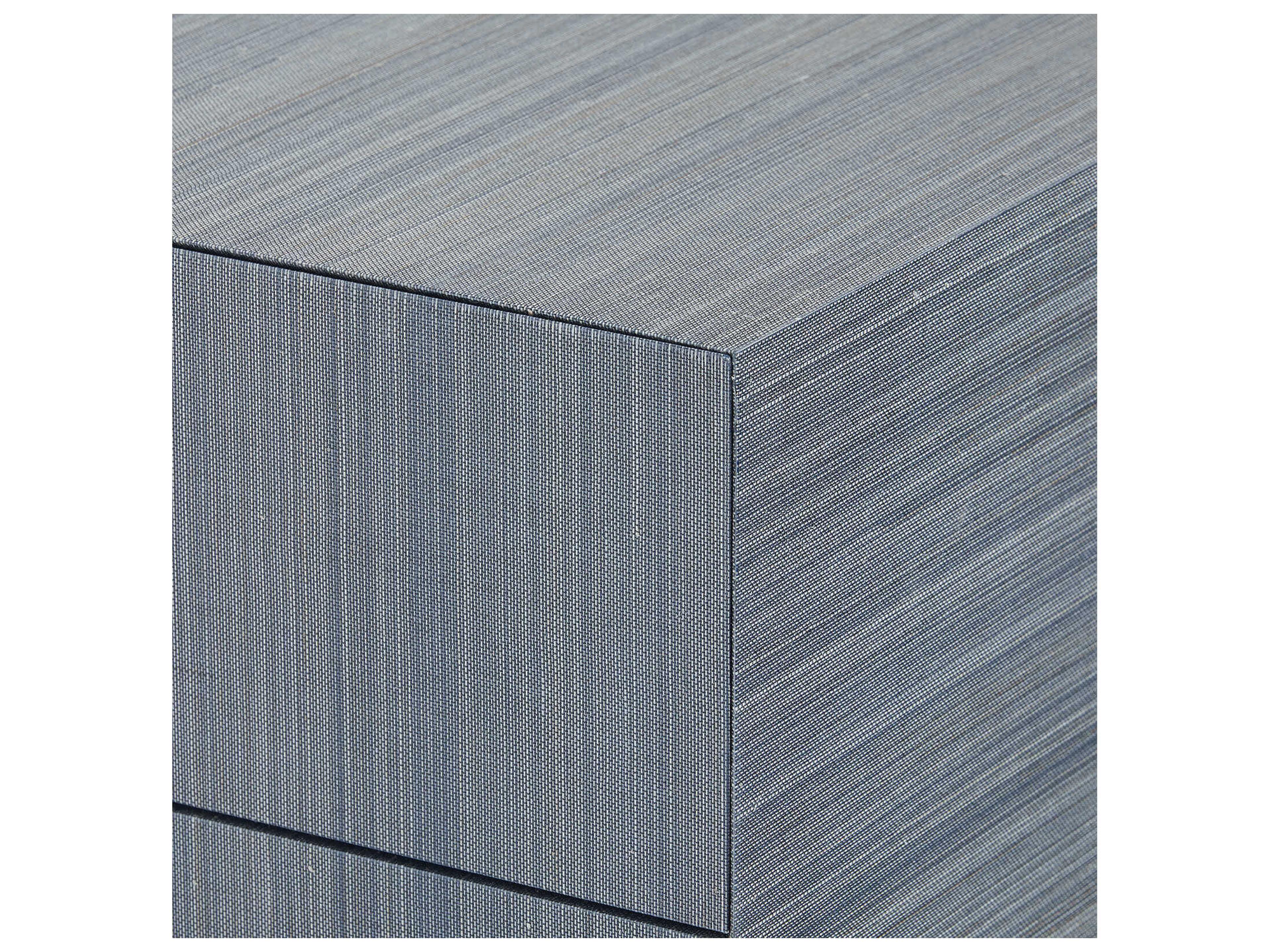 Villa & House Rectangular Wood Colonial Blue Shimmer Console Table