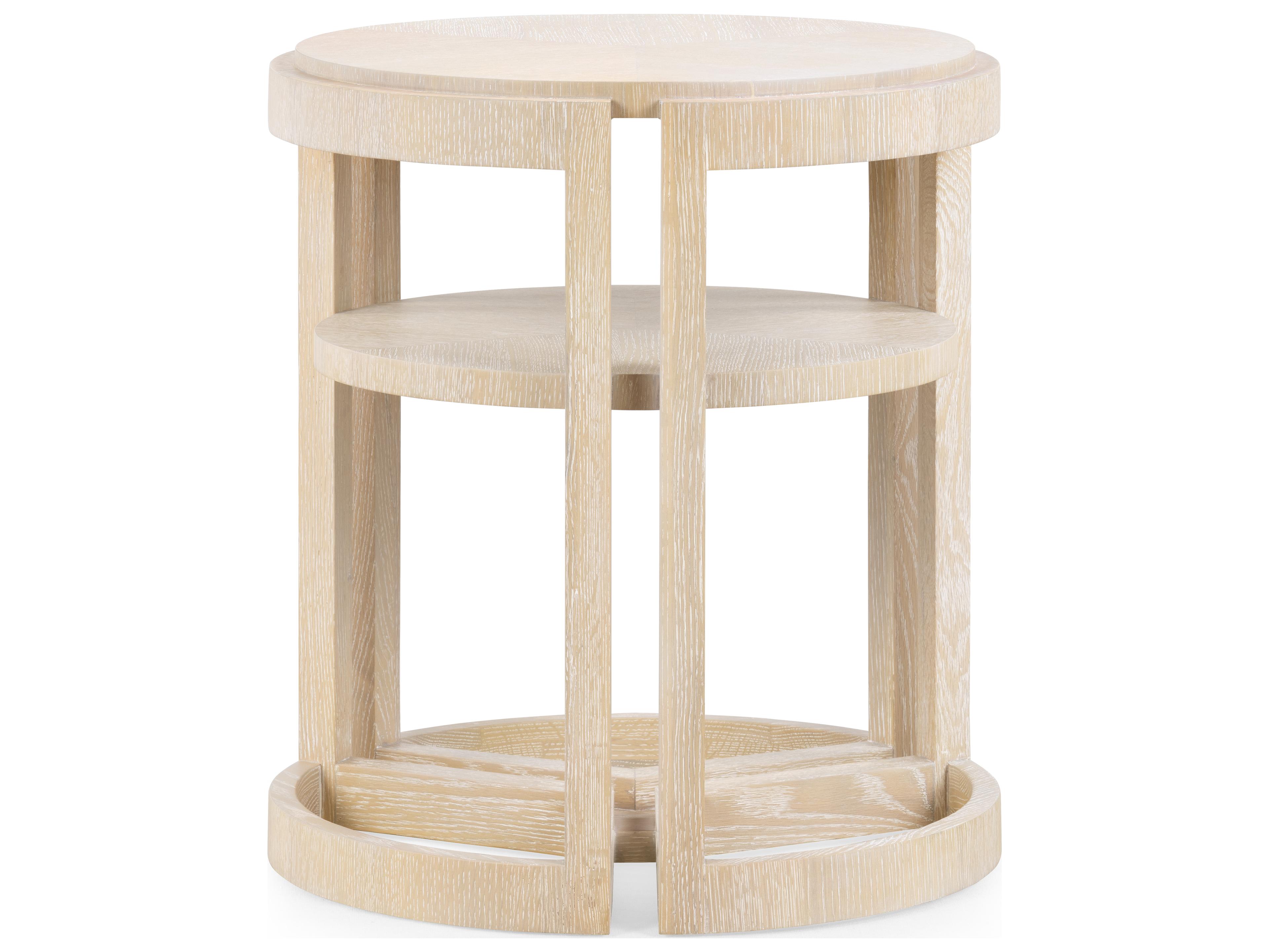 Mateo Round Wood End Table