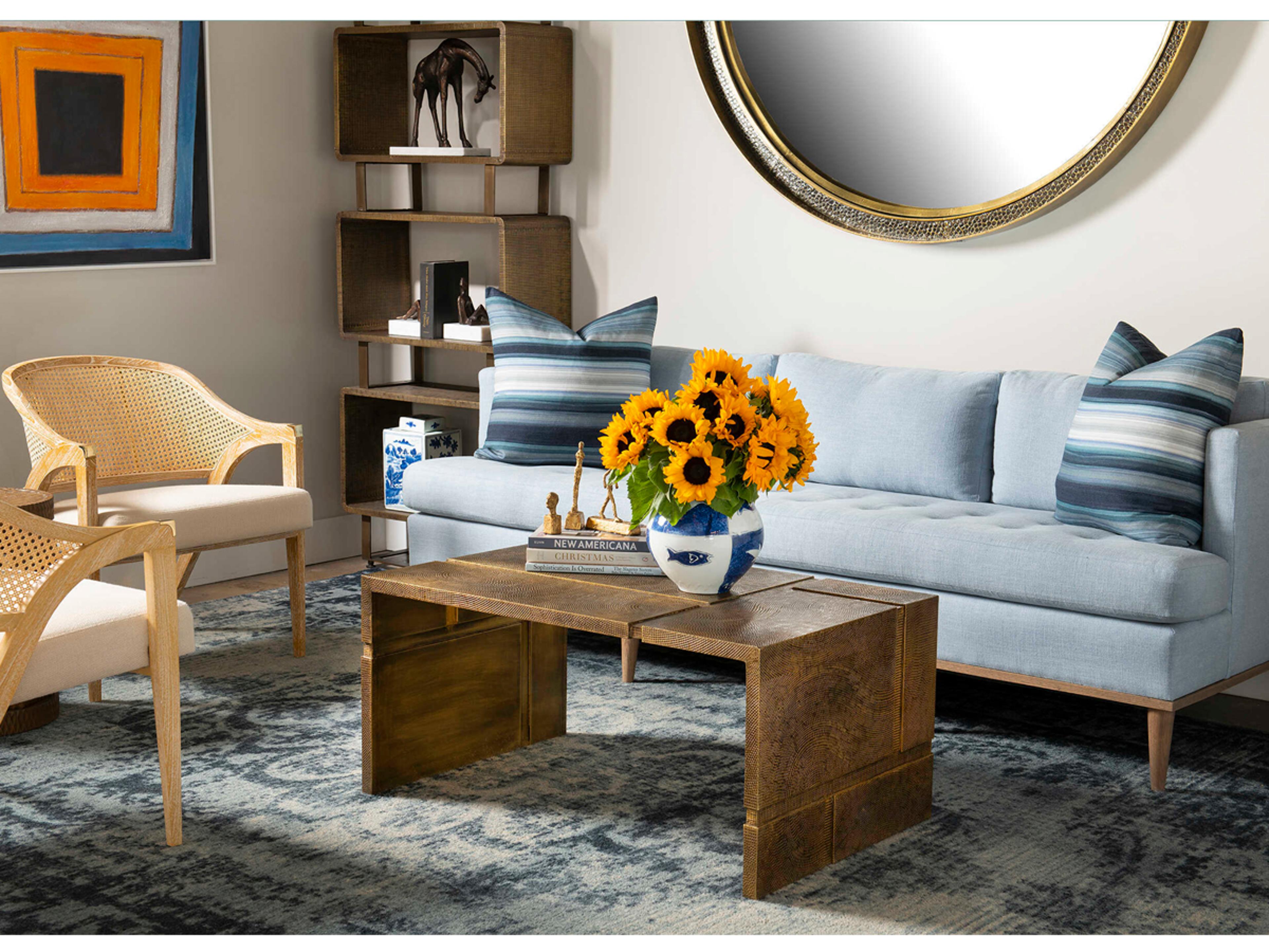 Villa & House Blue / White Malaga Vase