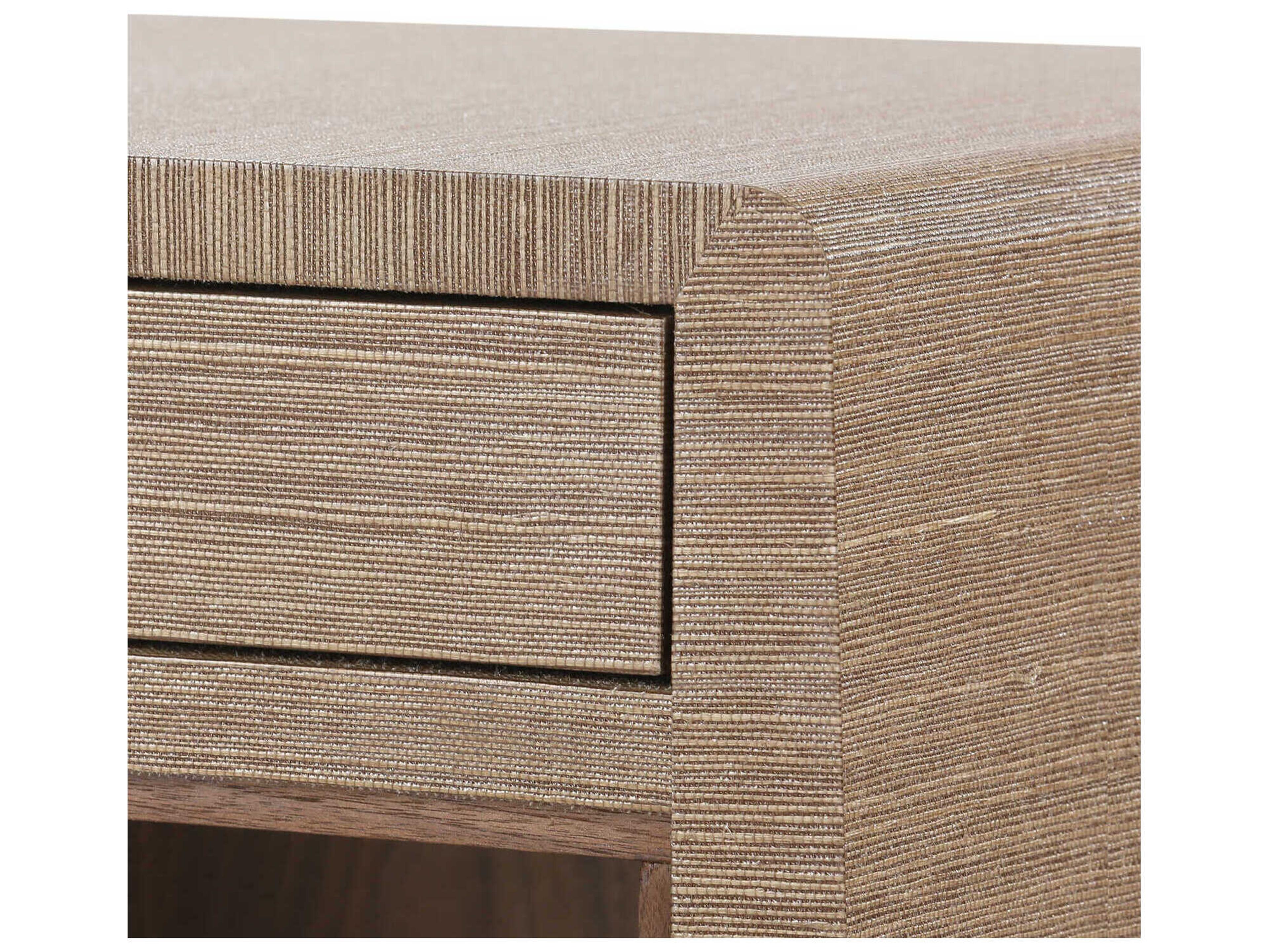 Villa & House Rectangular Wood Flax Brown End Table