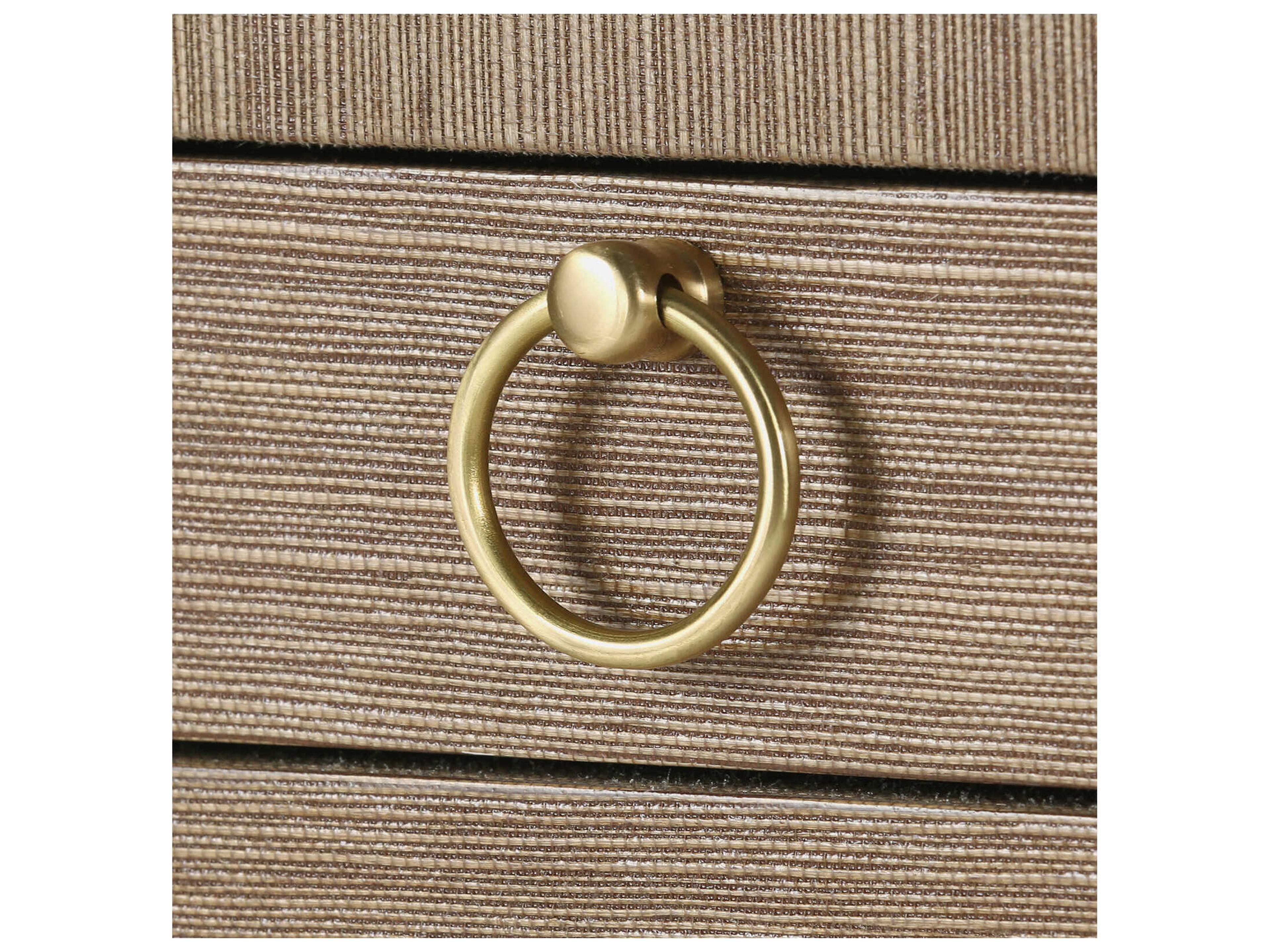 Villa & House Rectangular Wood Flax Brown End Table