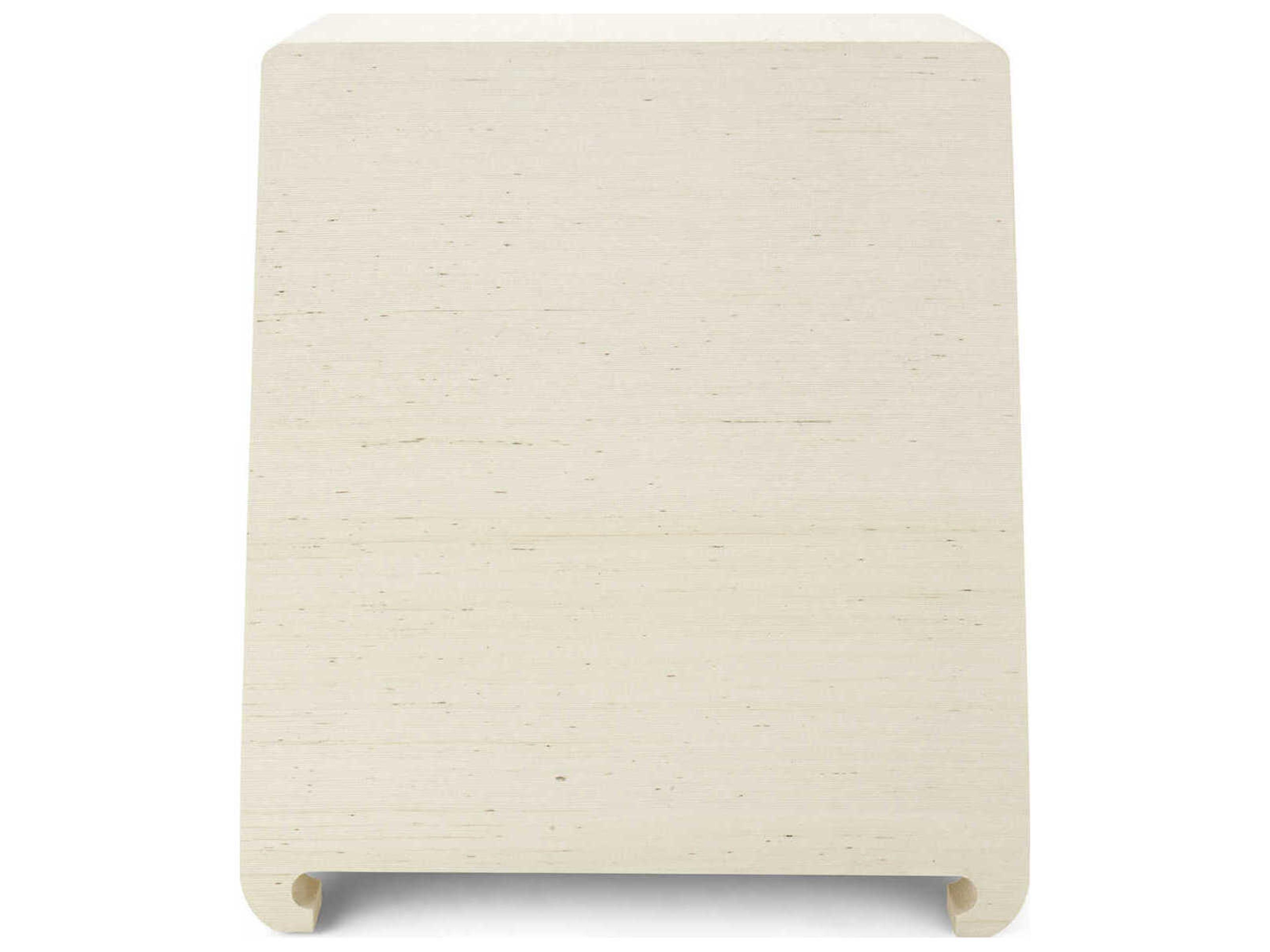 Villa & House Rectangular Wood Canvas Cream End Table