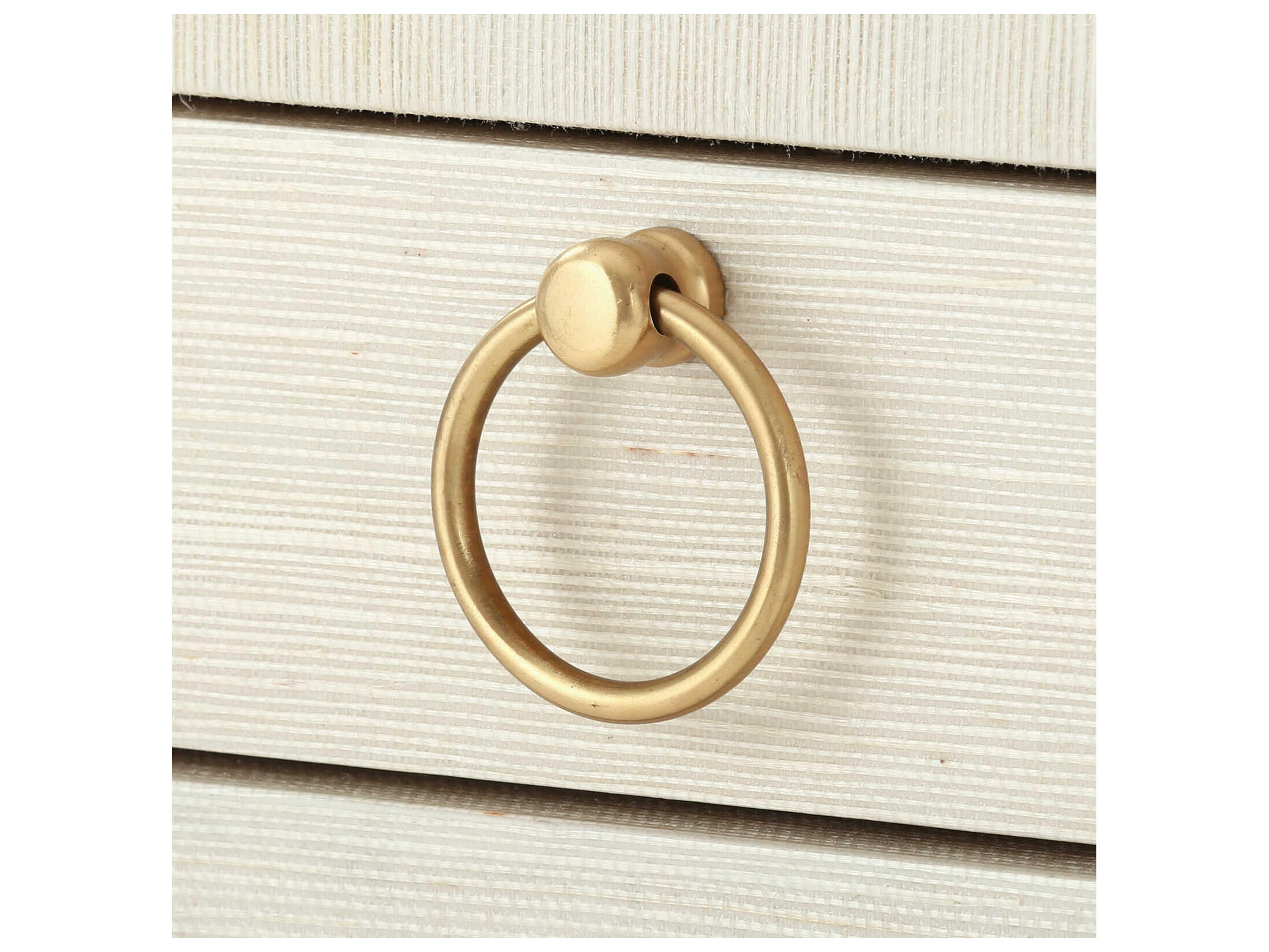 Villa & House Rectangular Wood Canvas Cream End Table