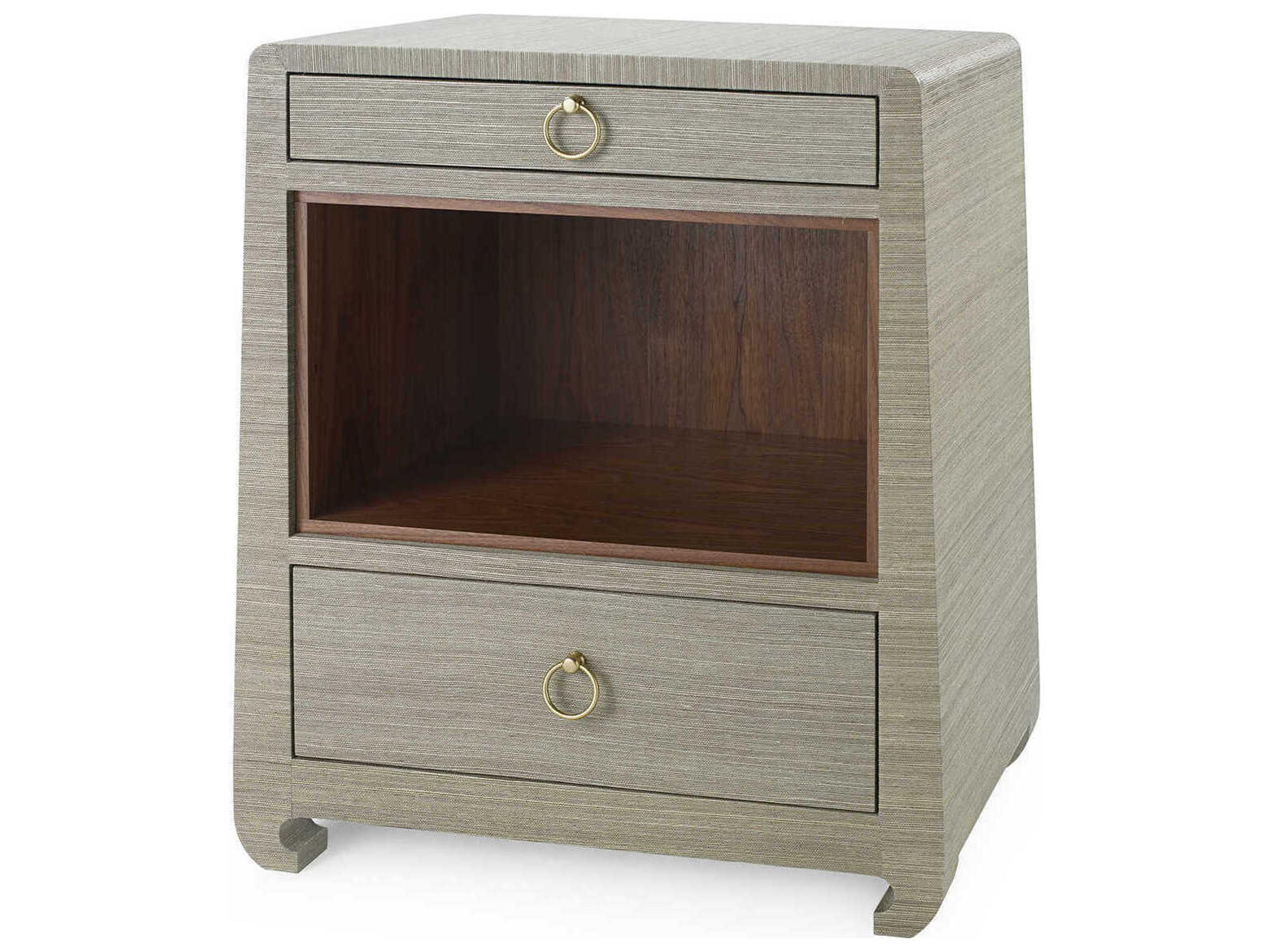 Rectangular Wood Sage Green End Table