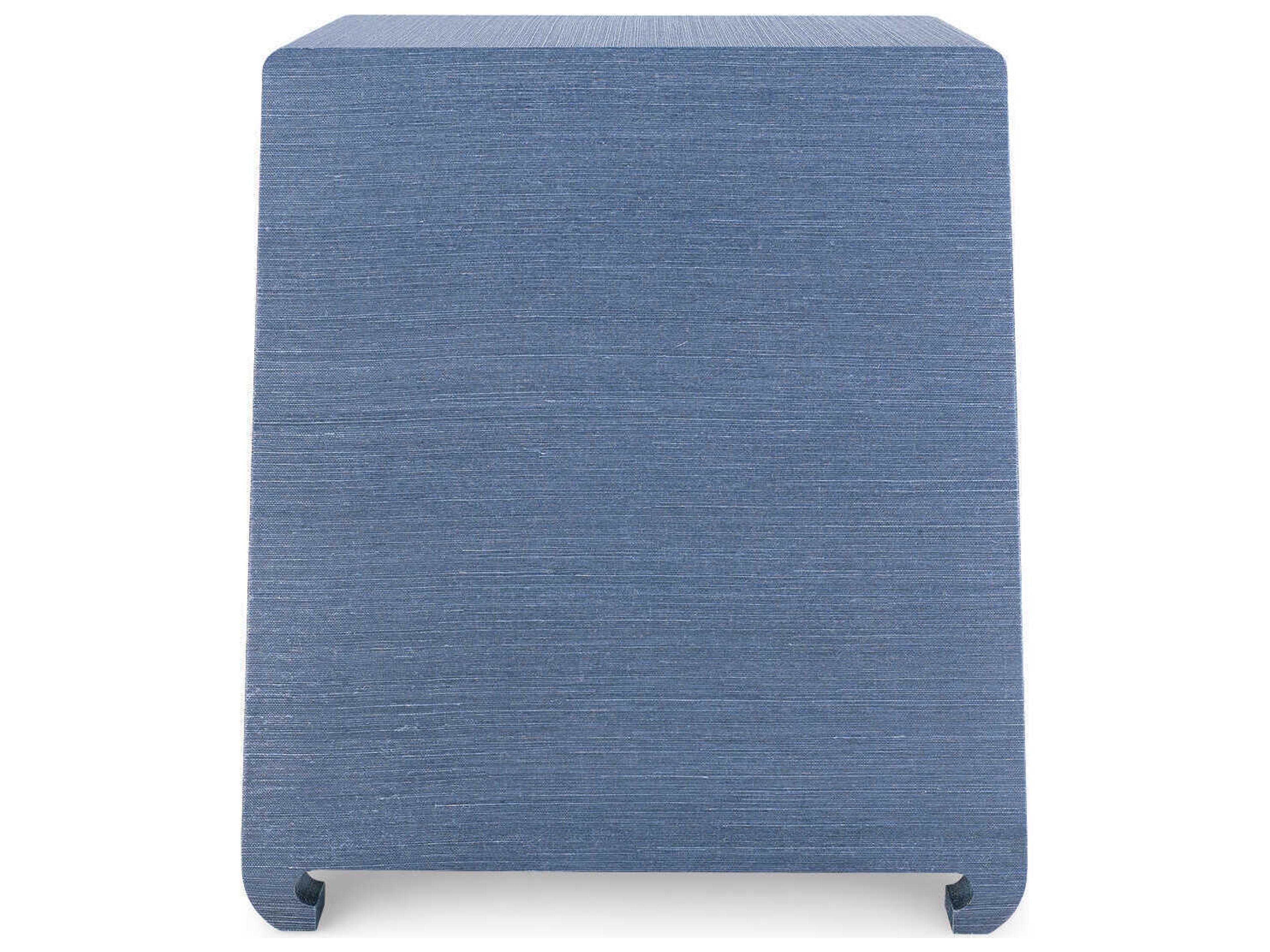 Villa & House Rectangular Wood Navy Blue End Table