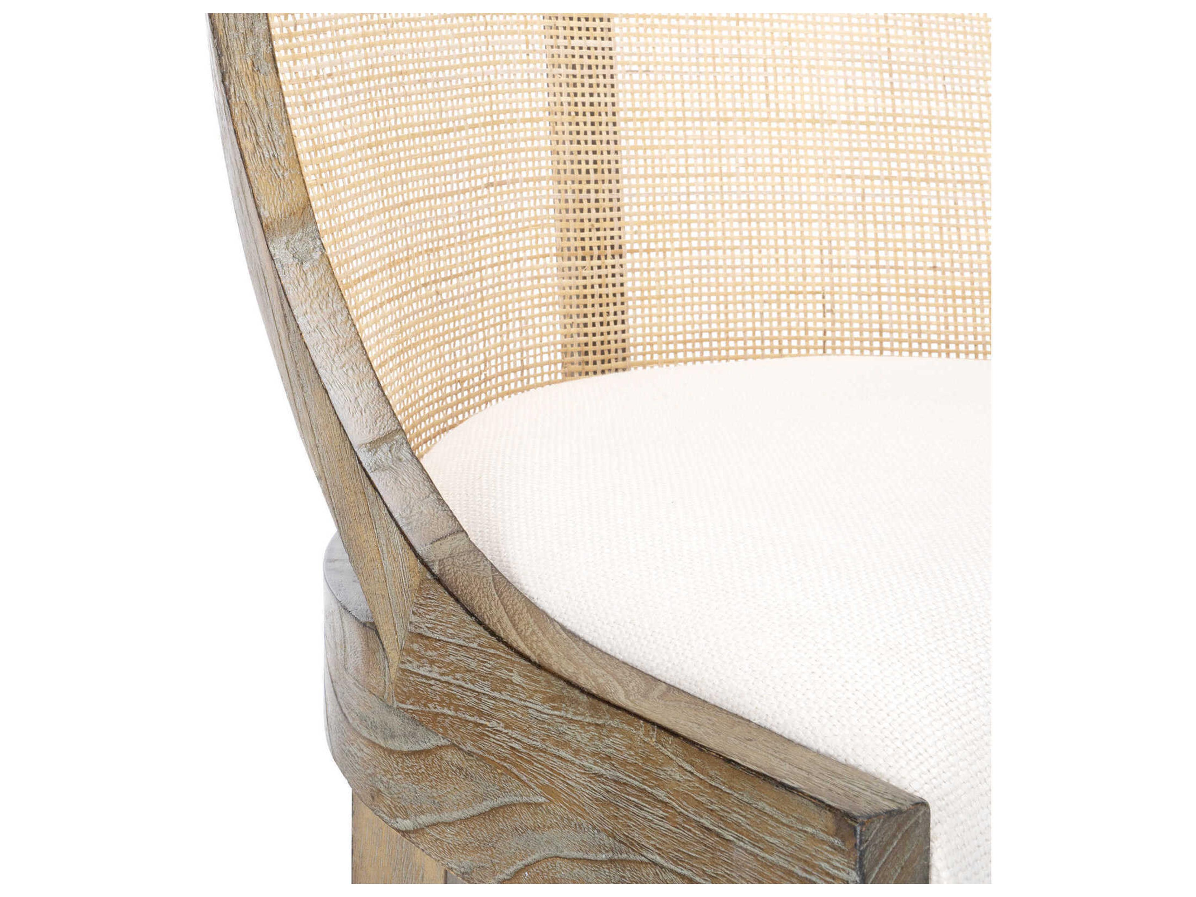 Villa & House Mahogany Wood Brown Upholstered Side Dining Chair