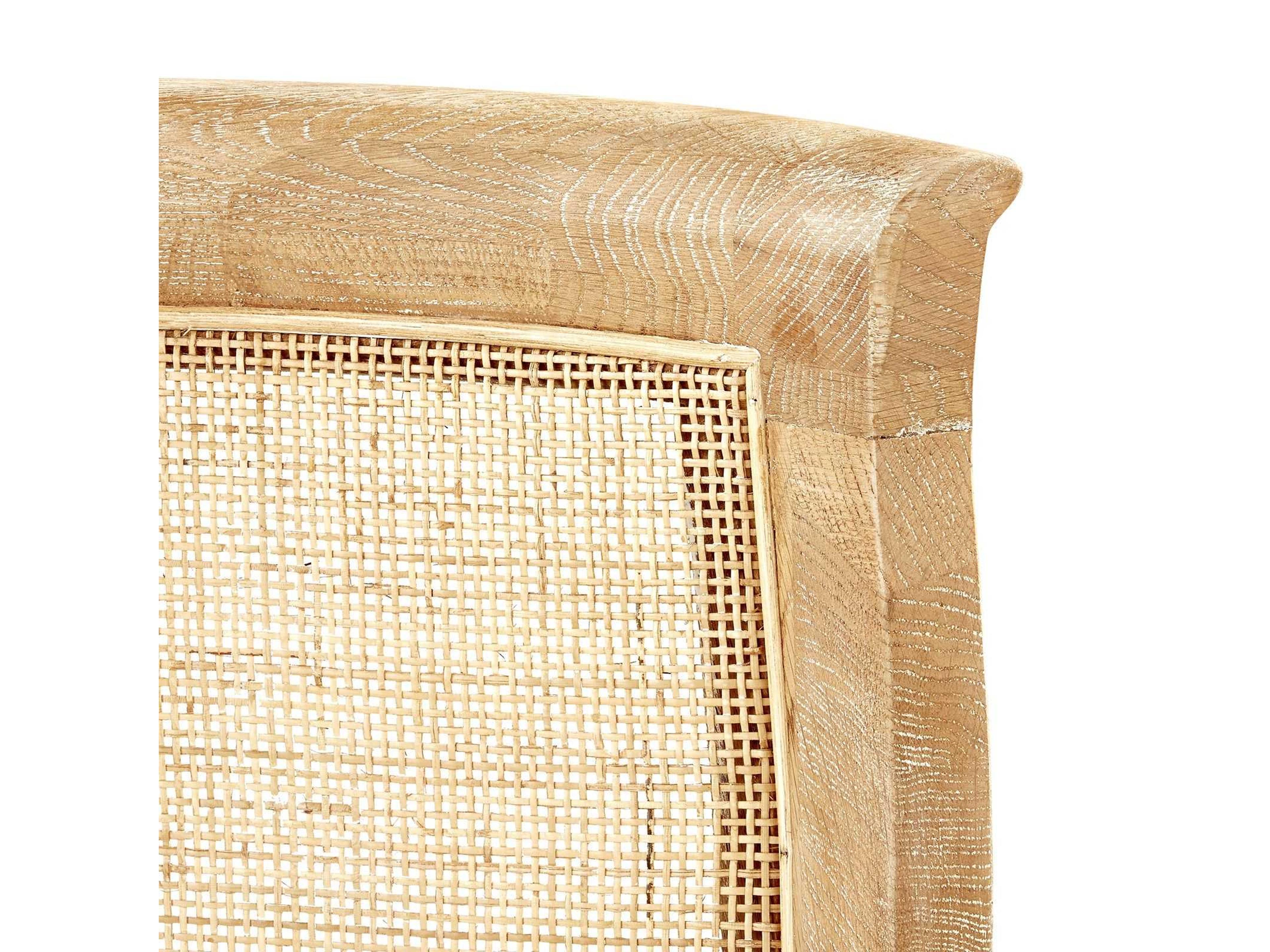 Villa & House Monaco Mahogany Wood Natural Upholstered Side Dining Chair