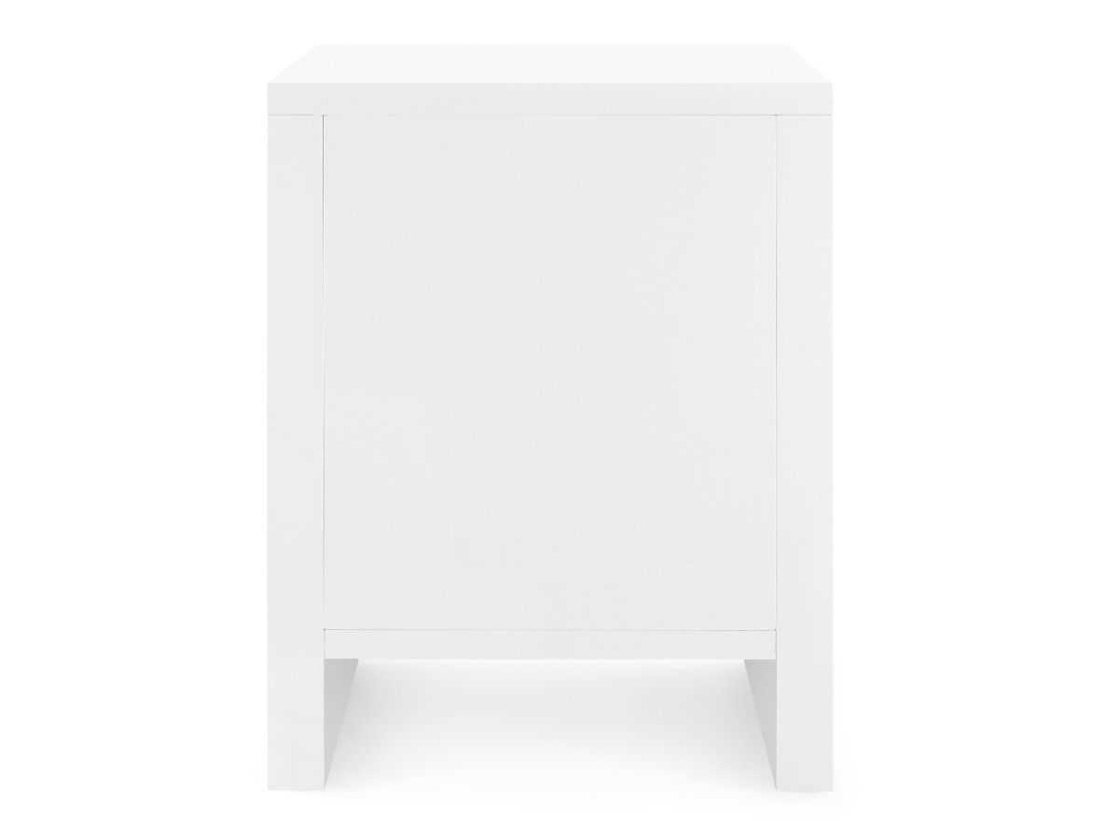 Villa & House Morgan 3 - Drawer Rectangular Wood Chiffon White End Table