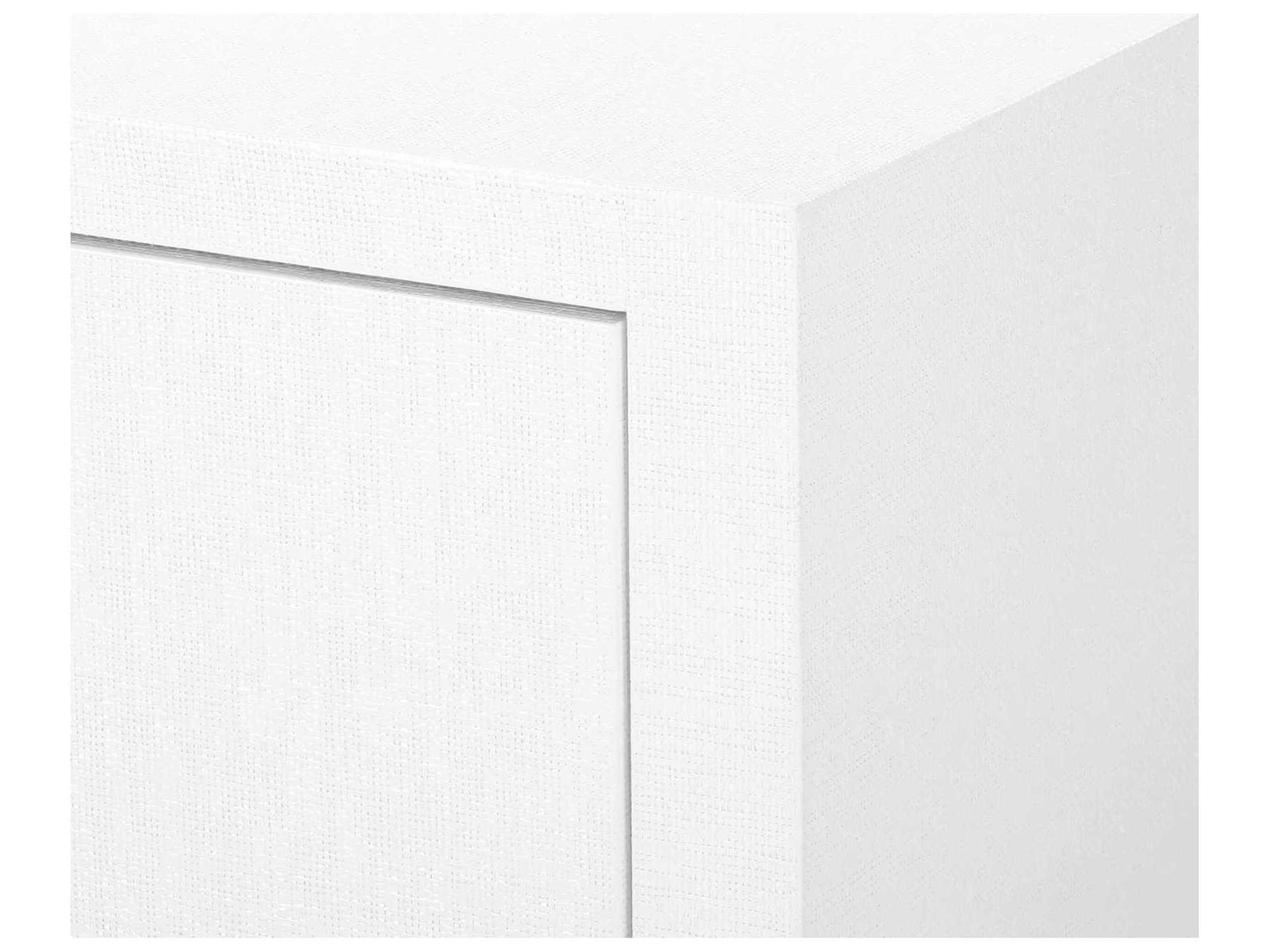 Villa & House Rectangular Wood Chiffon White End Table