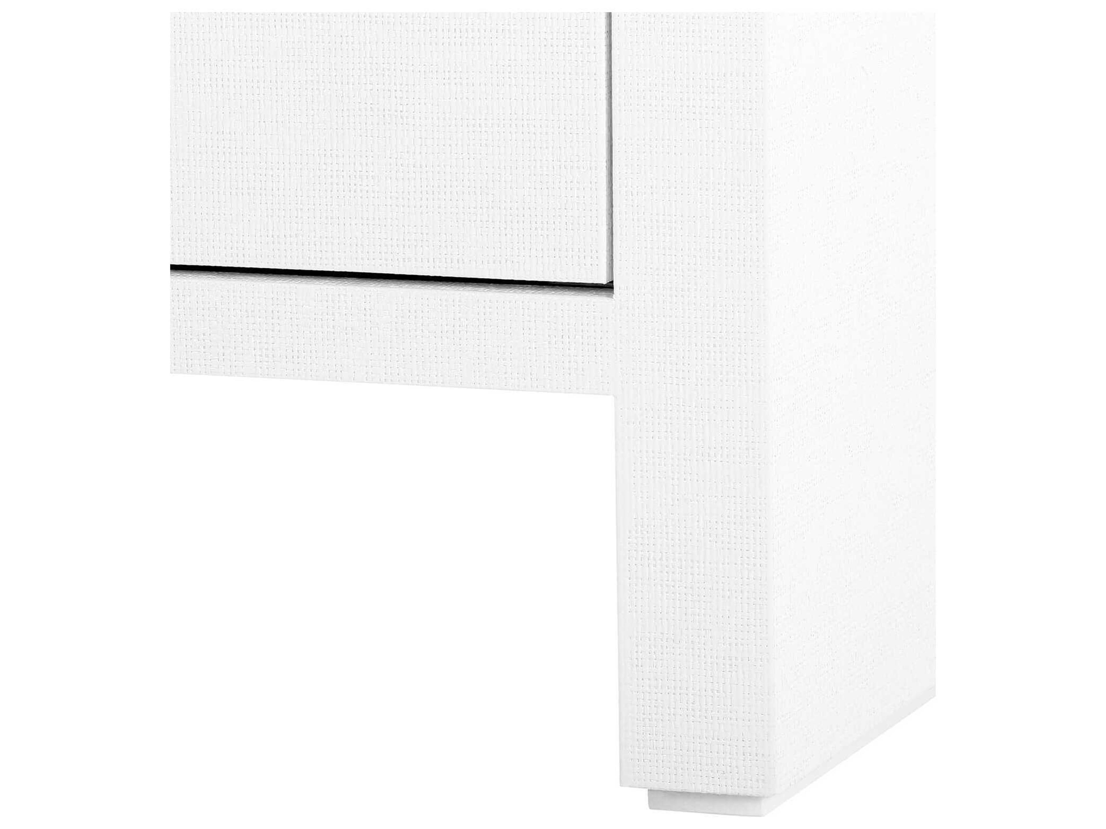 Villa & House Rectangular Wood Chiffon White End Table