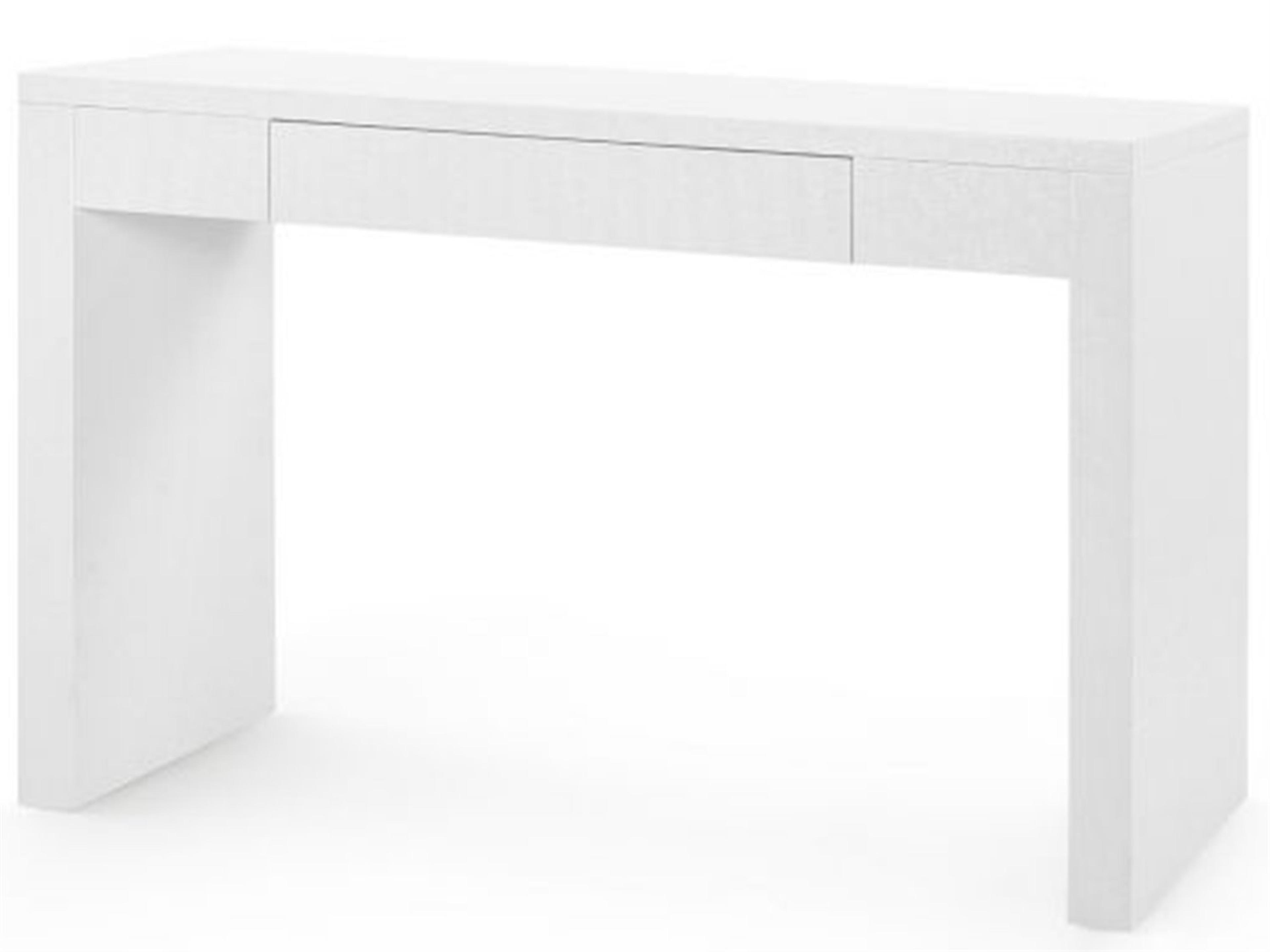 Rectangular Chiffon White Console Table