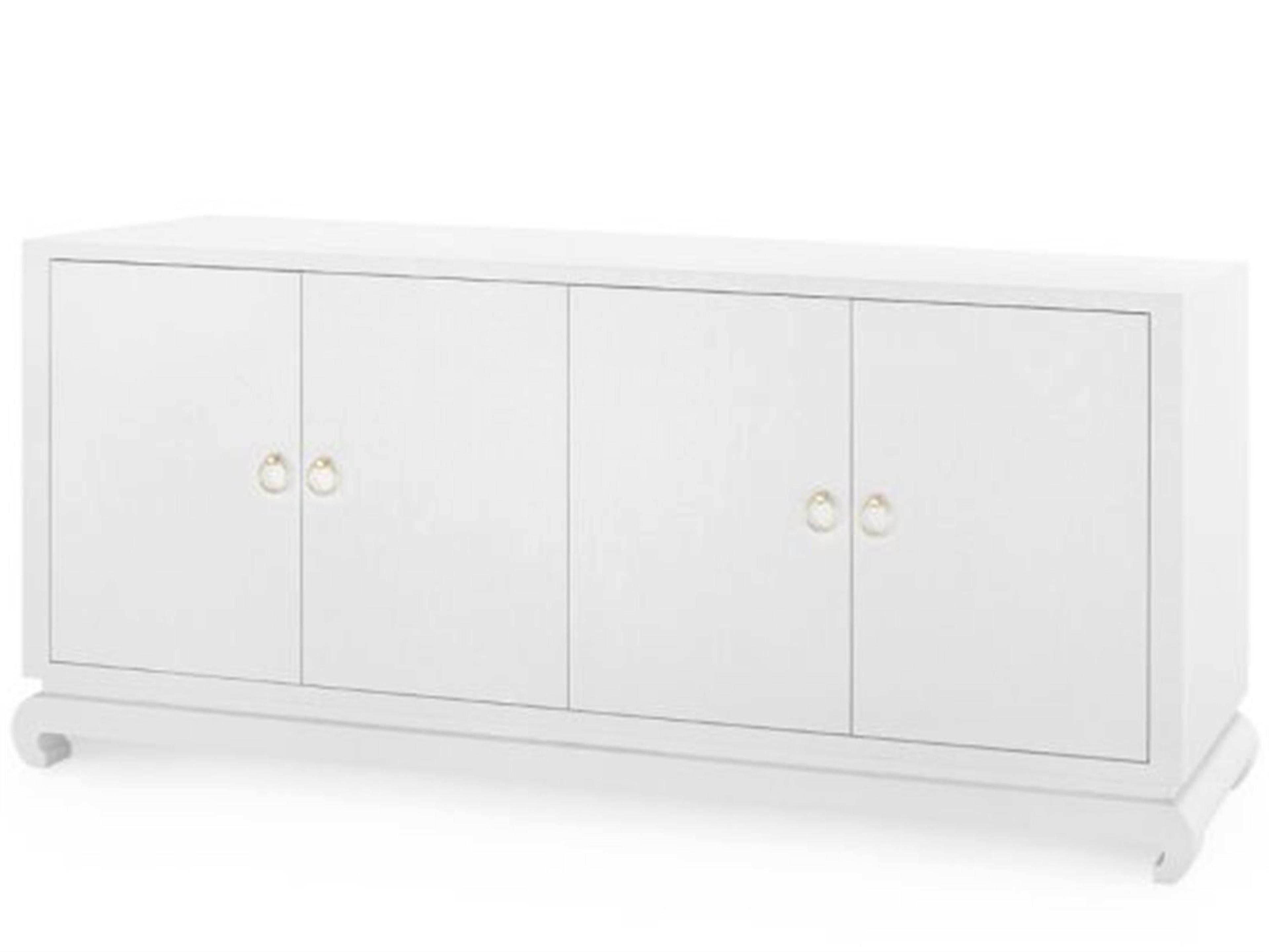 72" Chiffon White Sideboard