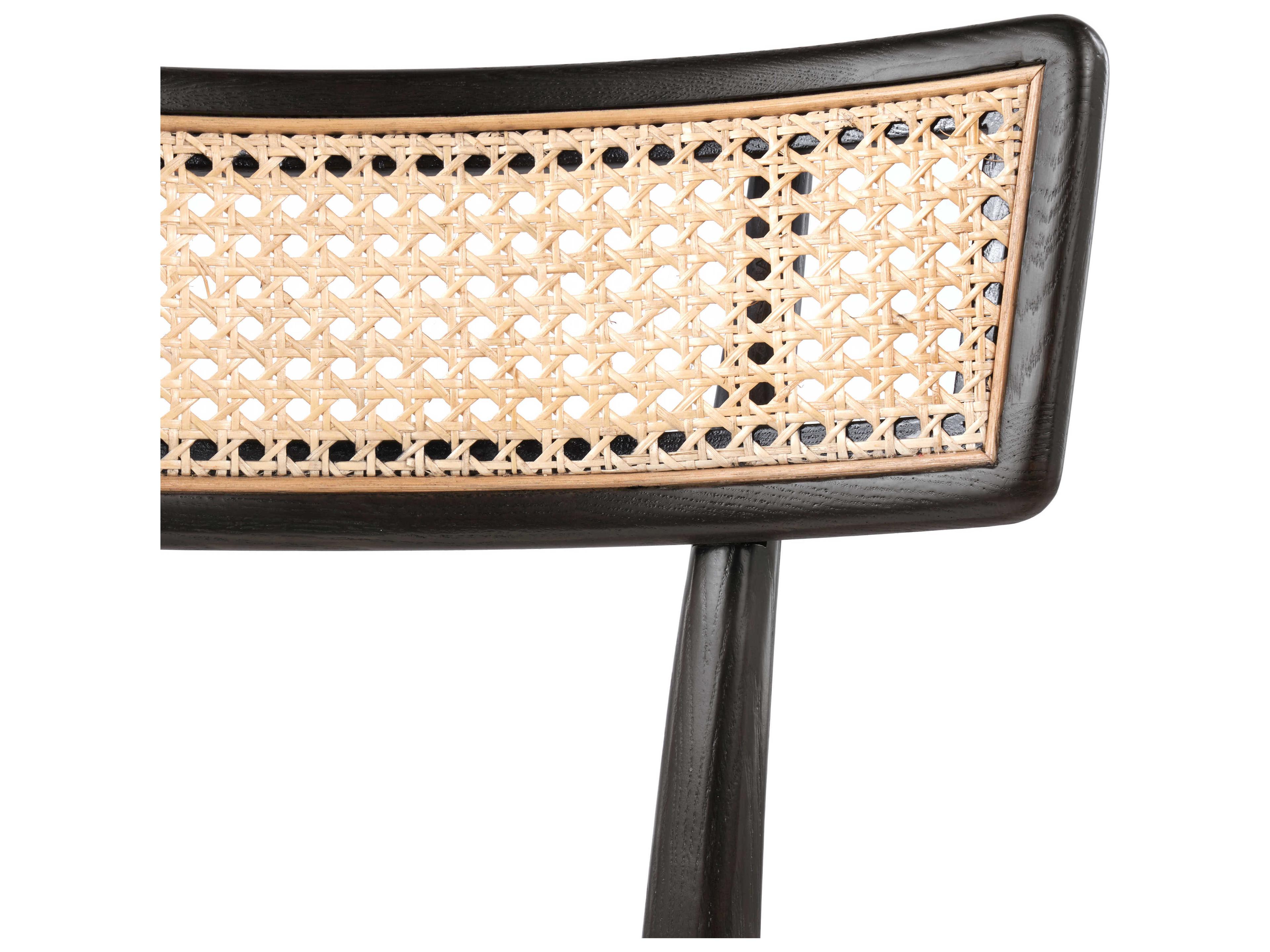 Villa & House Black Upholstered Arm Dining Chair