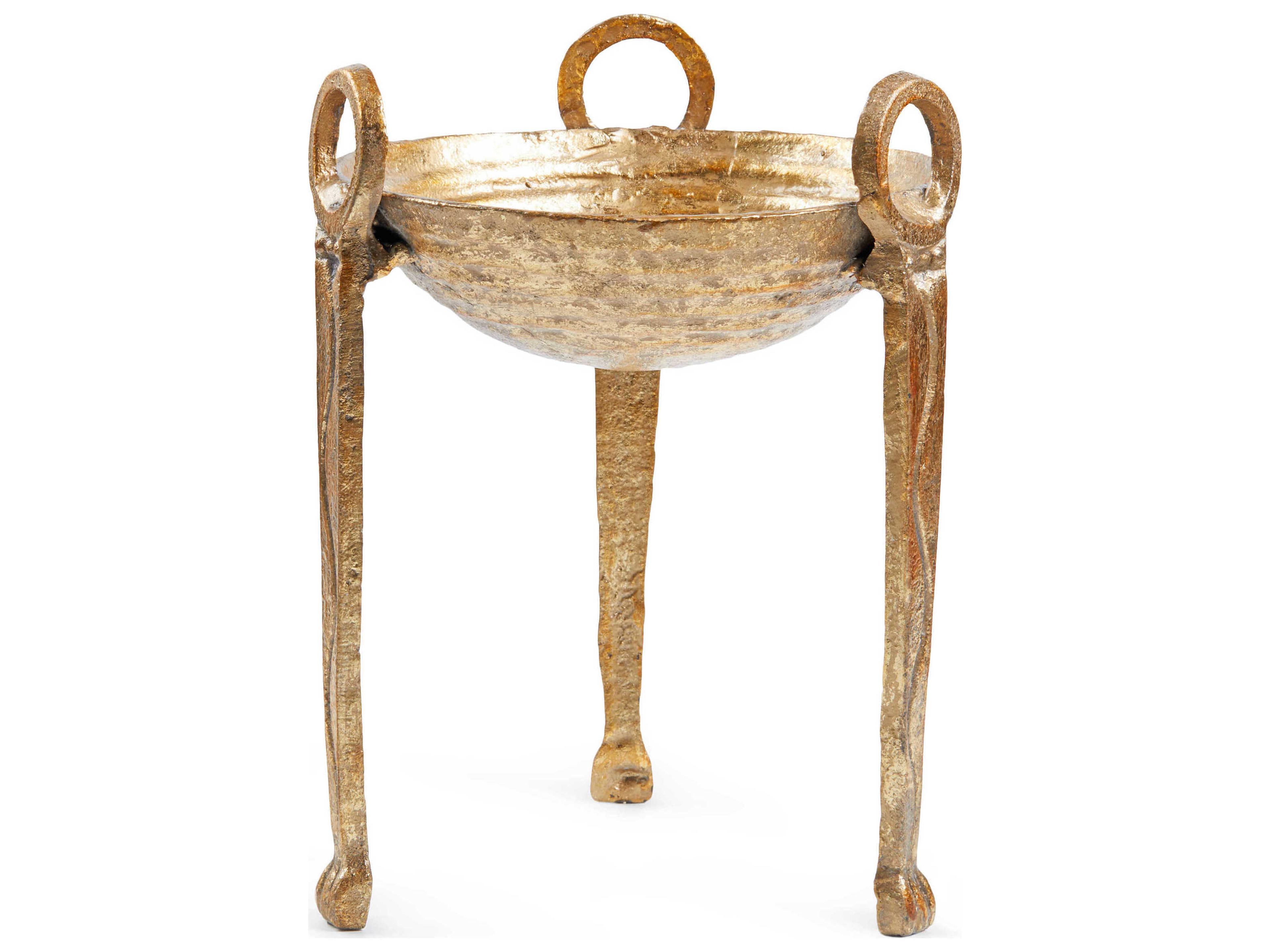 Villa & House Gold Leaf Nestor Tripod Decorative Accent Accessories