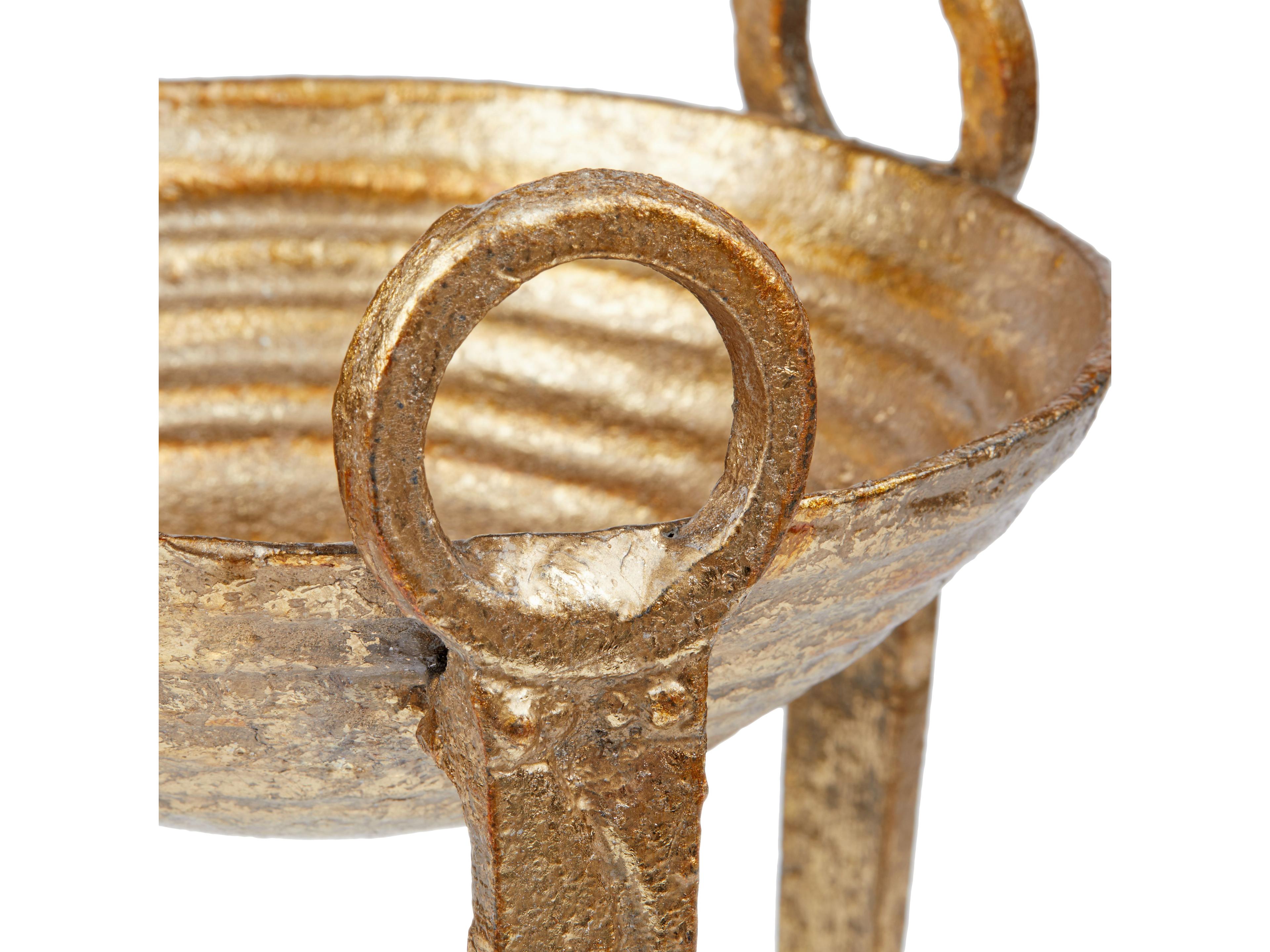 Villa & House Gold Leaf Nestor Tripod Decorative Accent Accessories