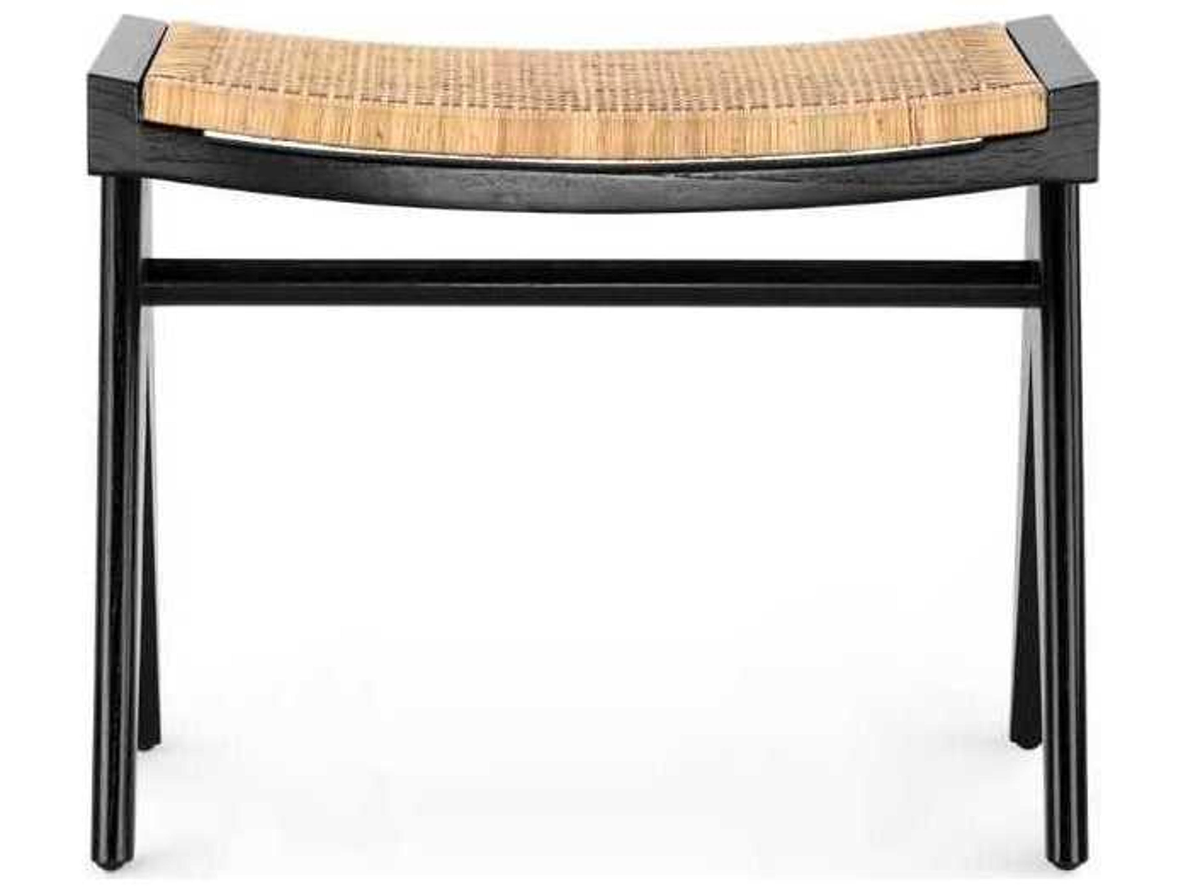 Villa & House Ebony Black Accent Stool