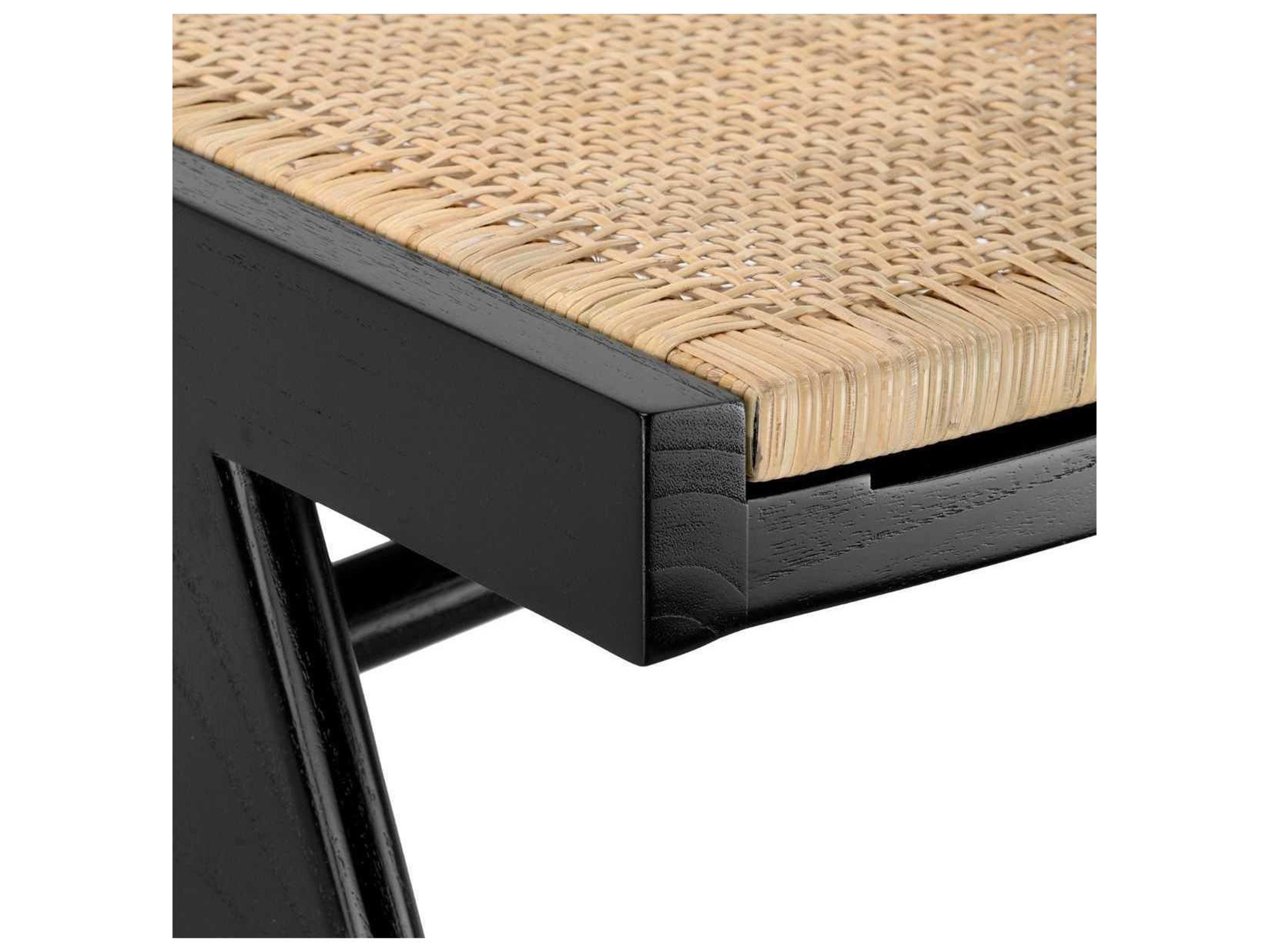 Villa & House Ebony Black Accent Stool