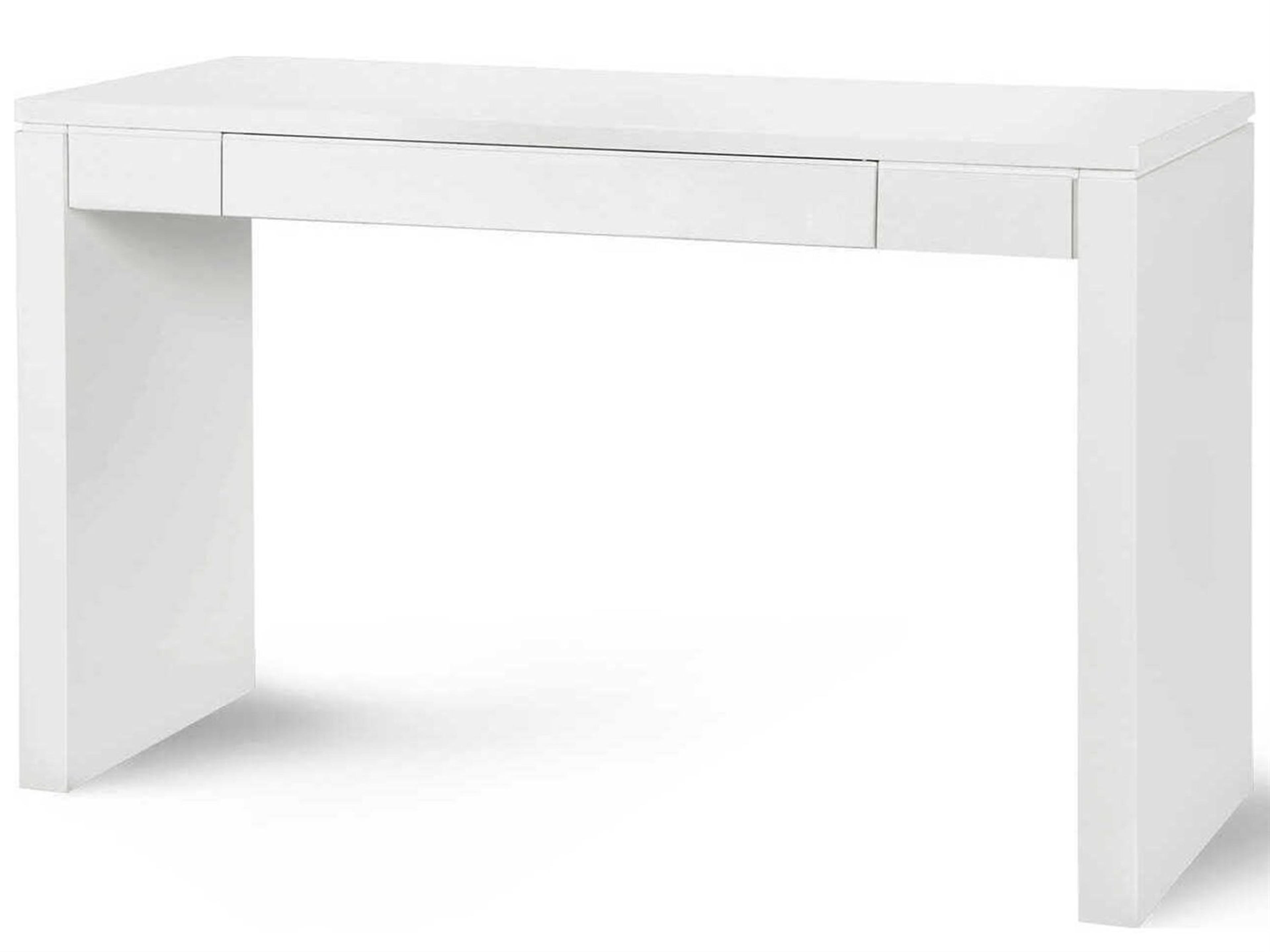 Rectangular Wood White Pearl Console Table