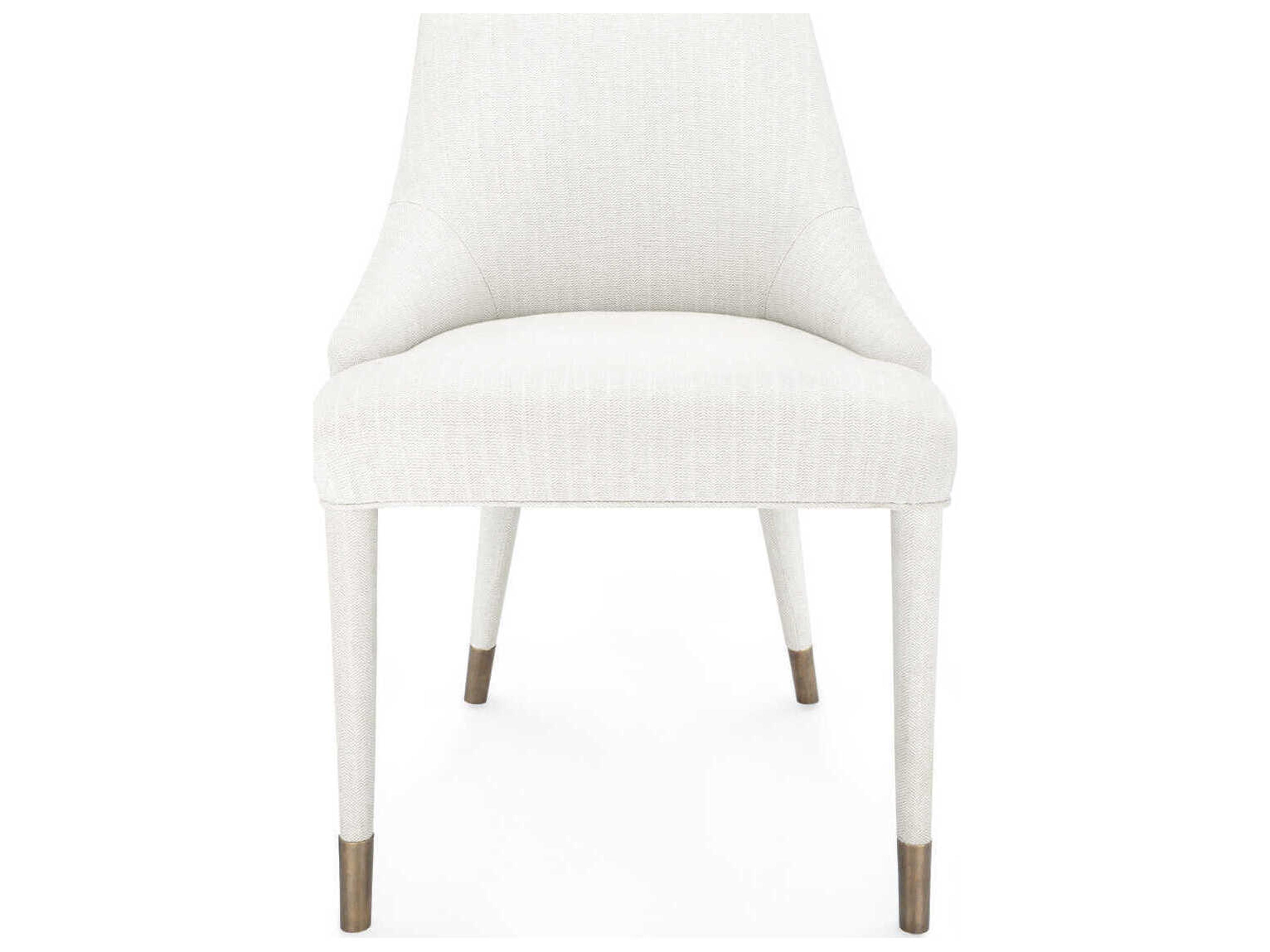 Villa & House White Upholstered Side Dining Chair