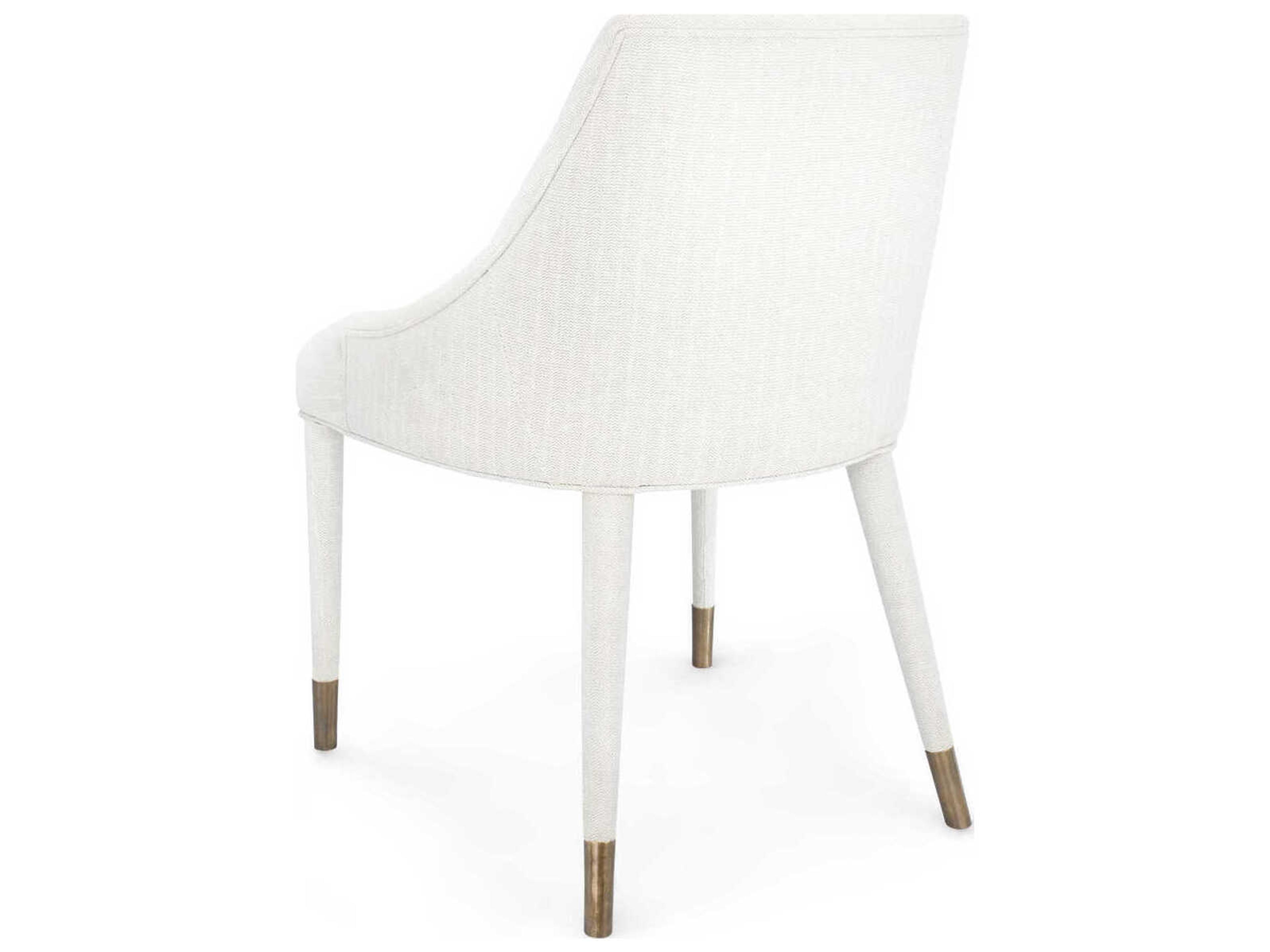 Villa & House White Upholstered Side Dining Chair