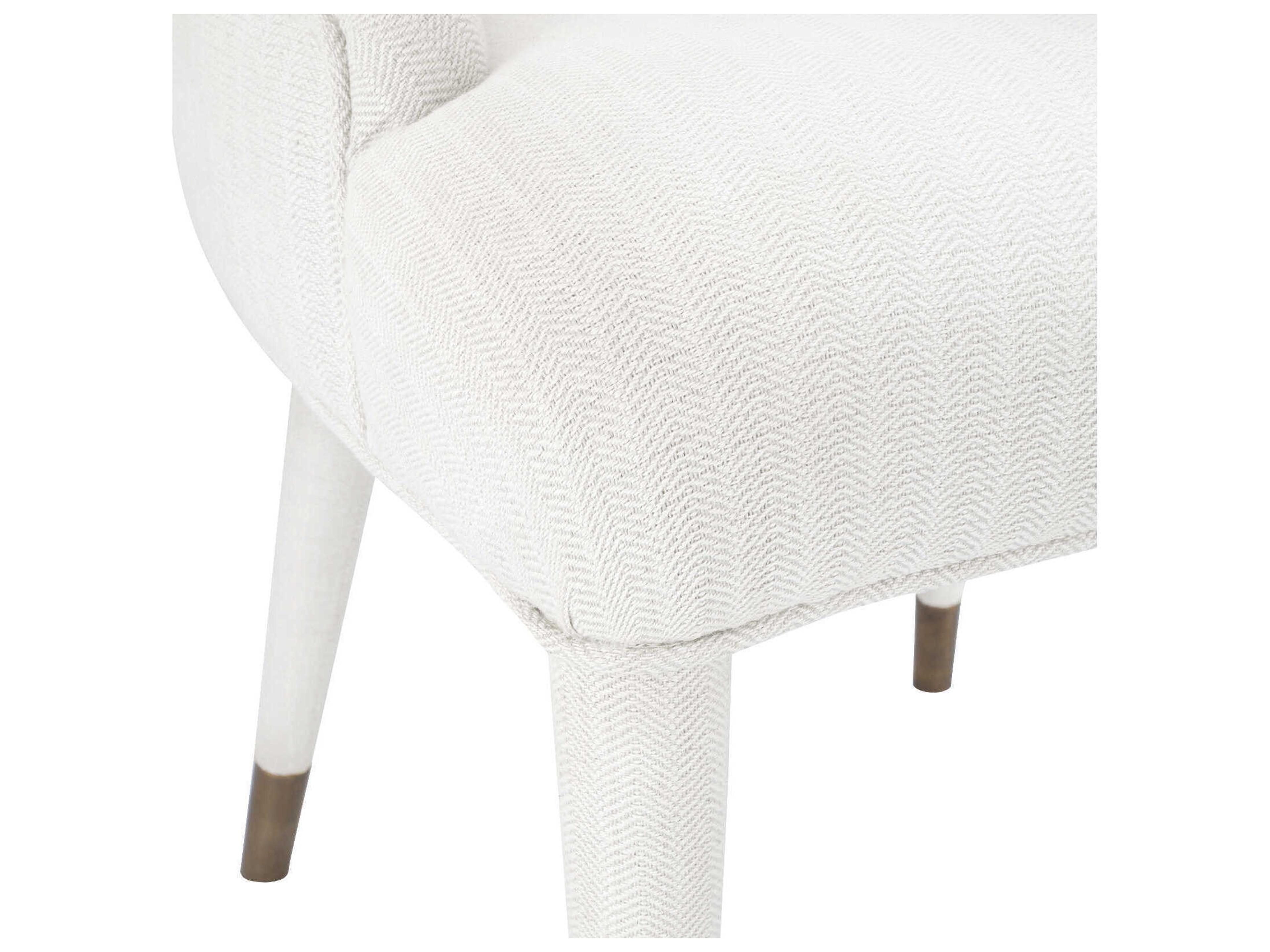 Villa & House White Upholstered Side Dining Chair