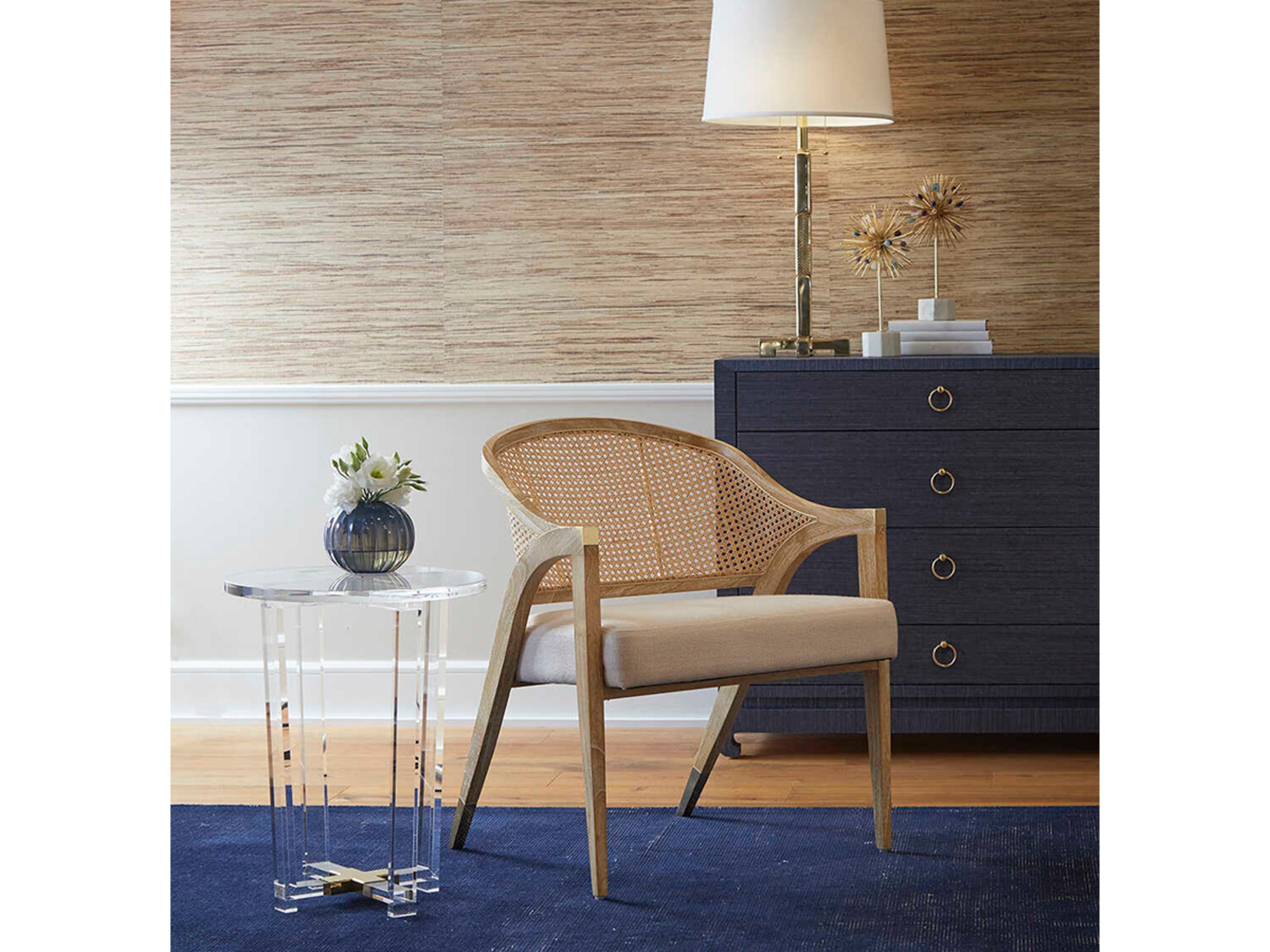 Villa & House Oval Glass Clear End Table