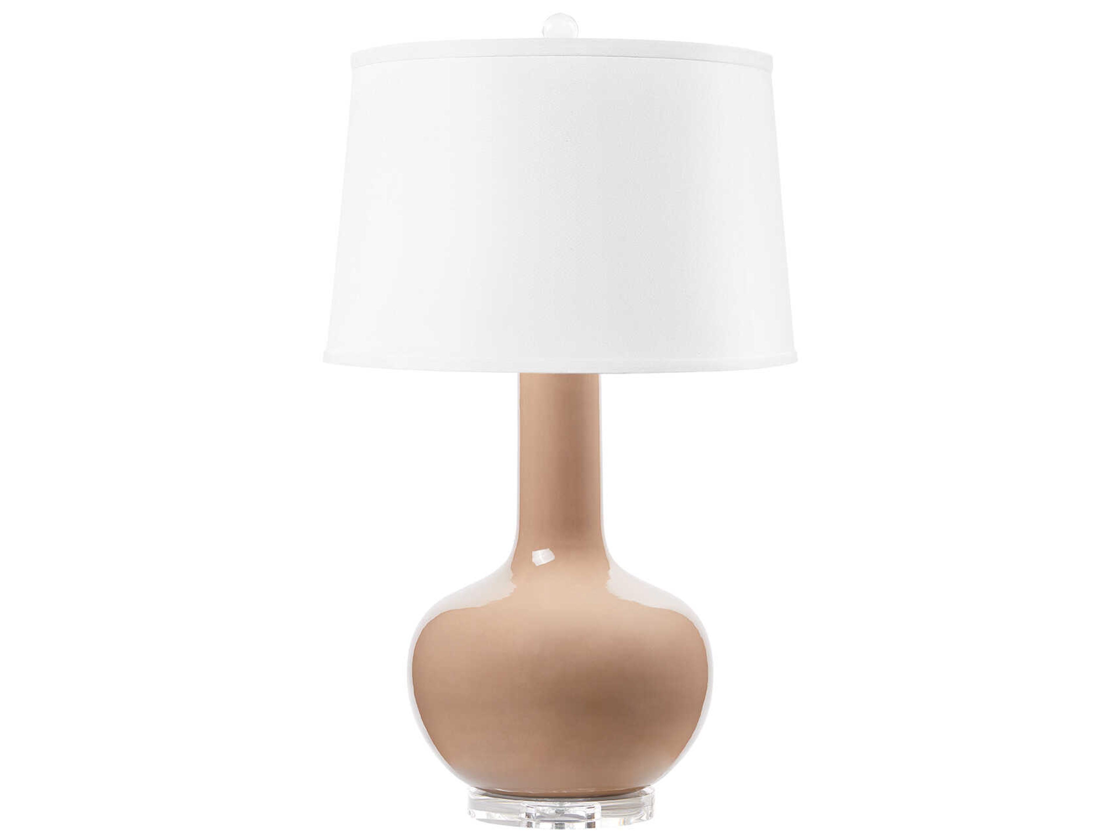 Pablo Smoked Truffle Brown Buffet Lamp