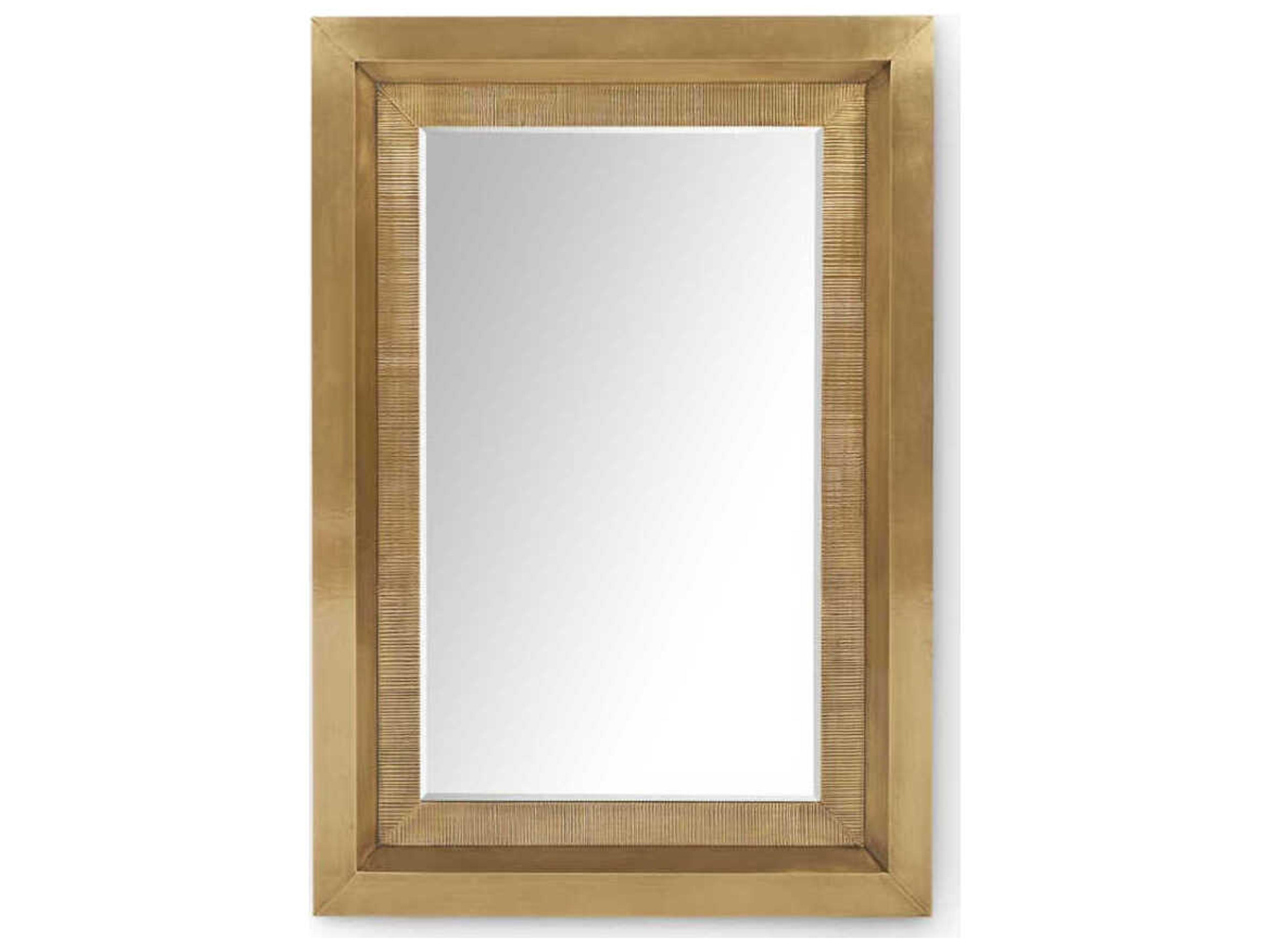 Villa & House Princeton Antique Brass Wall Mirror Rectangular