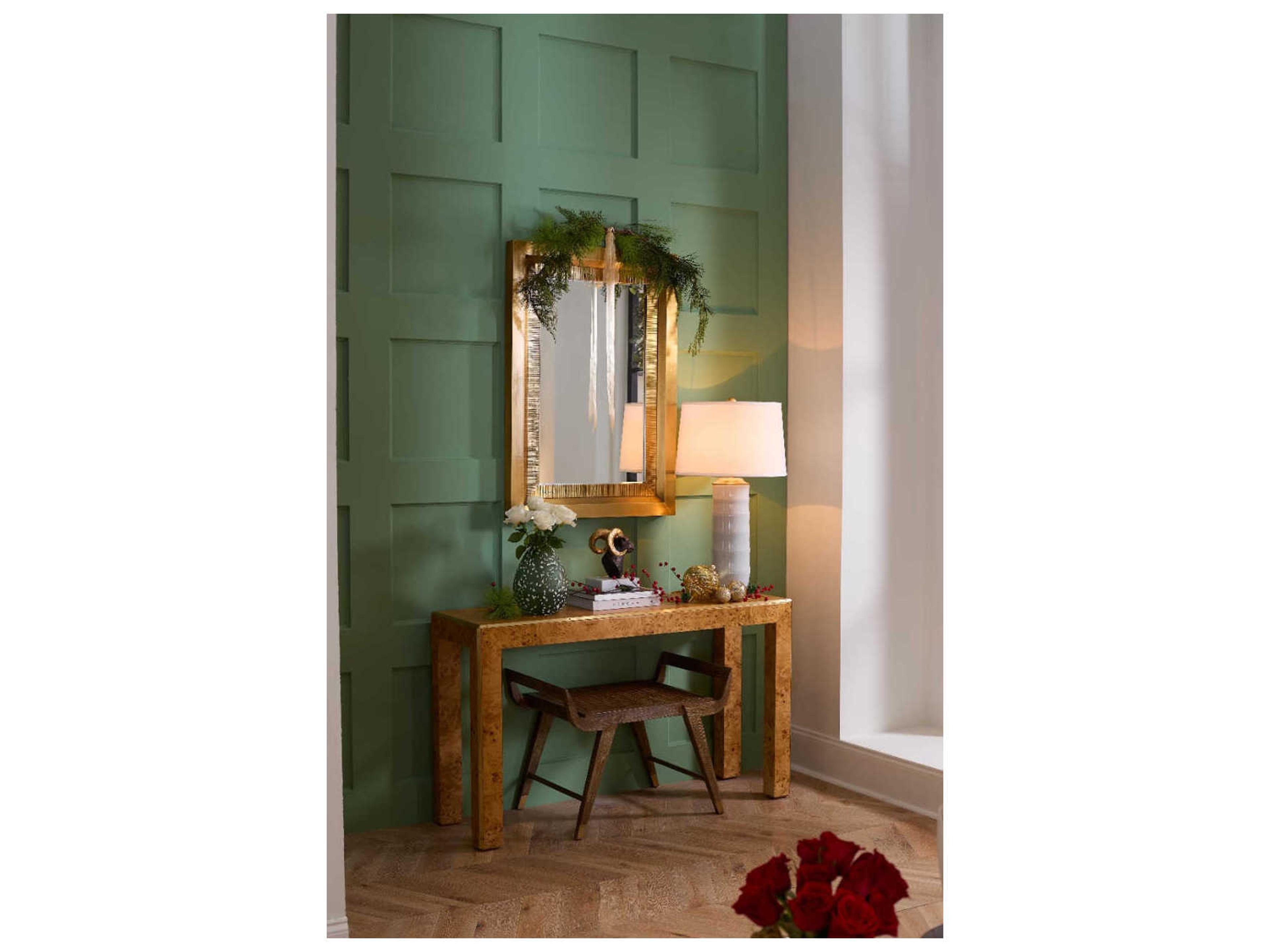 Villa & House Princeton Antique Brass Wall Mirror Rectangular