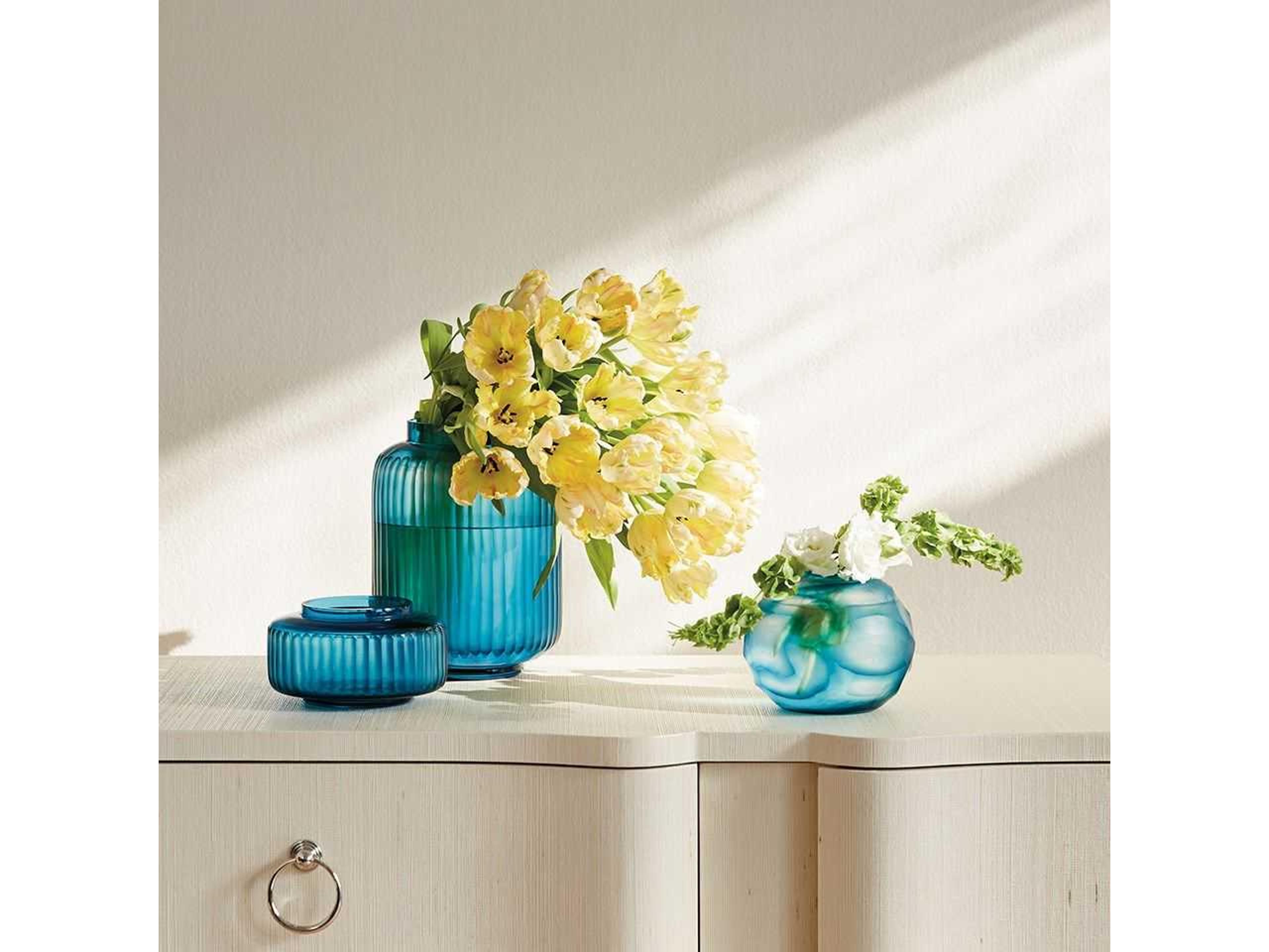 Villa & House Accent Ocean Blue Vase