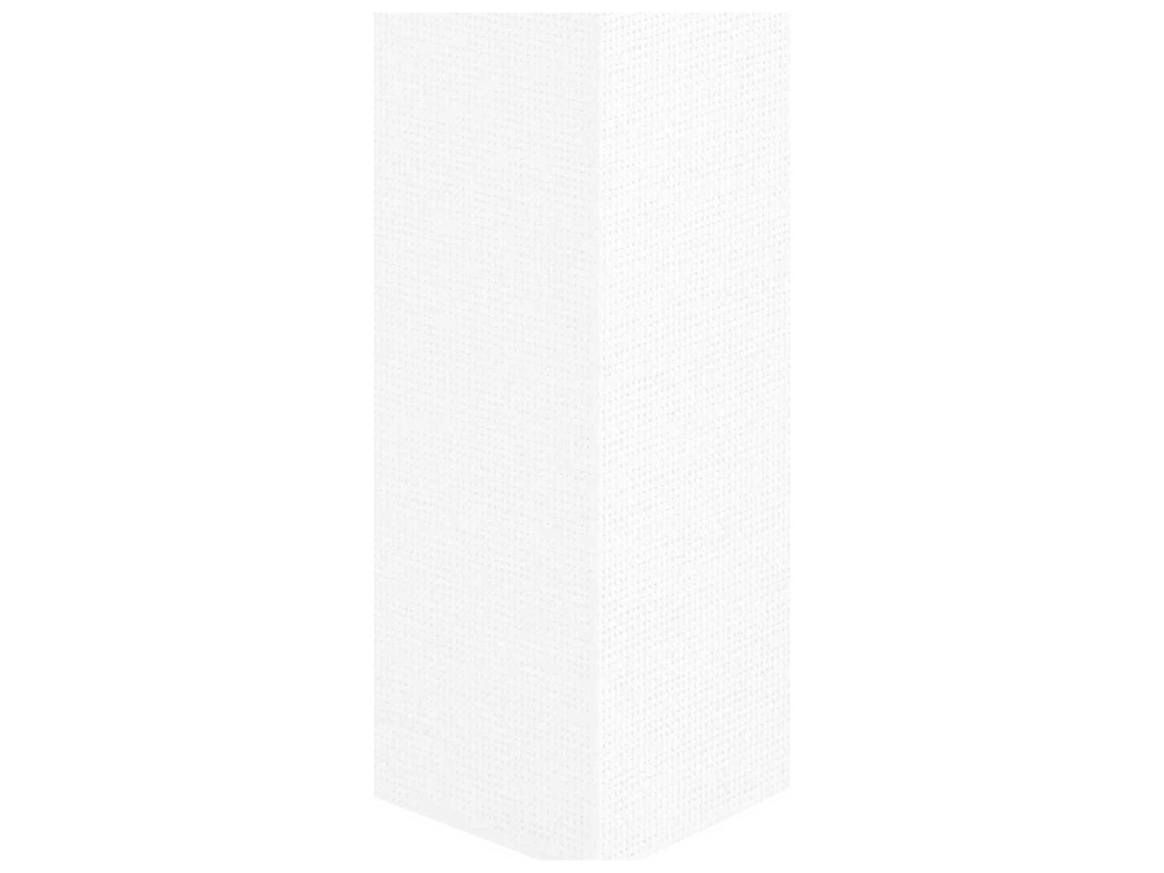 Villa & House Parsons Rectangular Chiffon White End Table