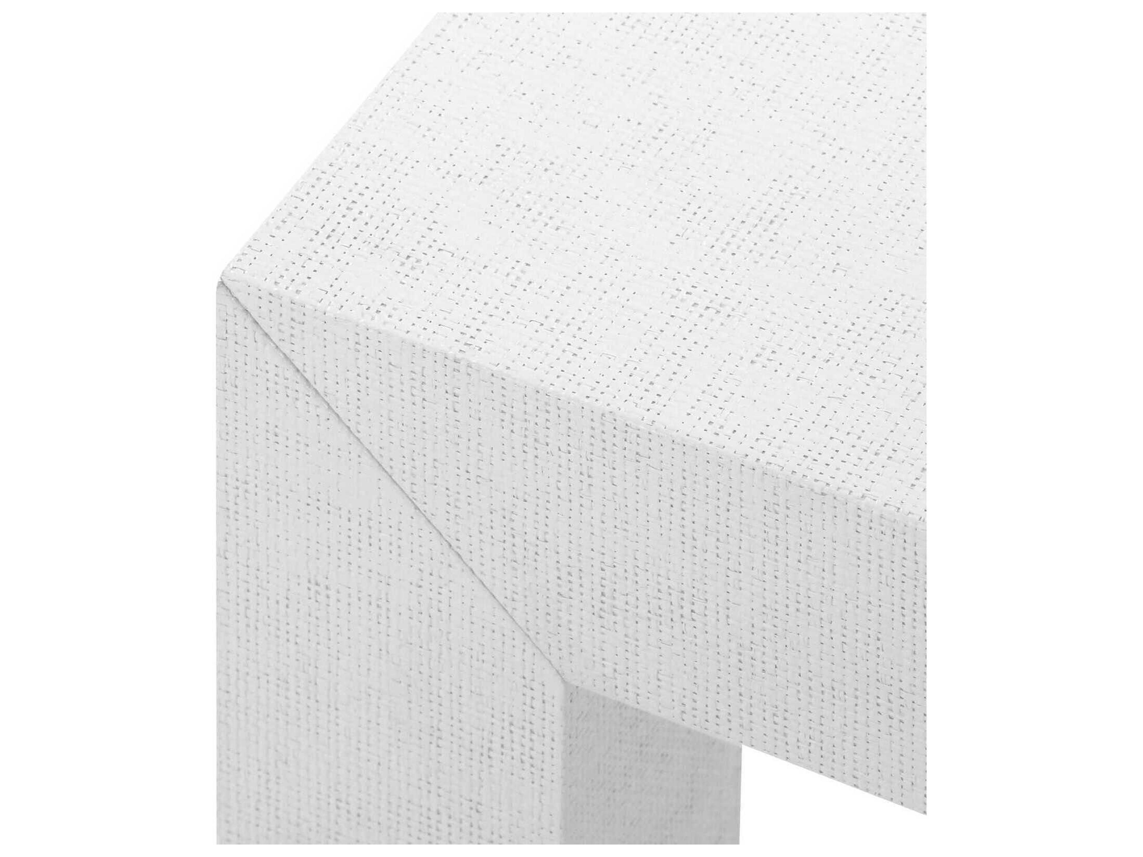 Villa & House Rectangular Wood Chiffon White Coffee Table