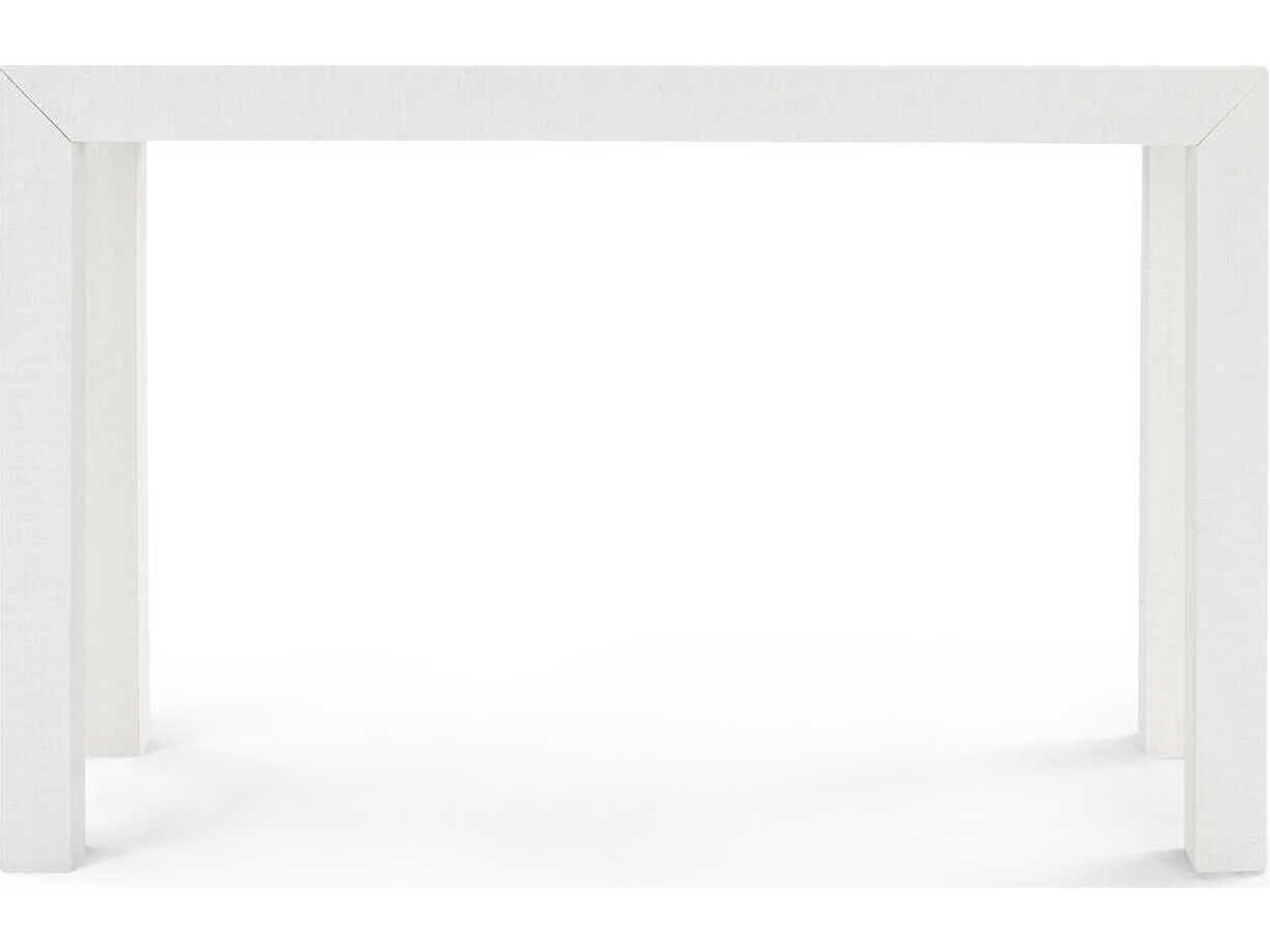 Villa & House Rectangular Wood Chiffon White Console Table