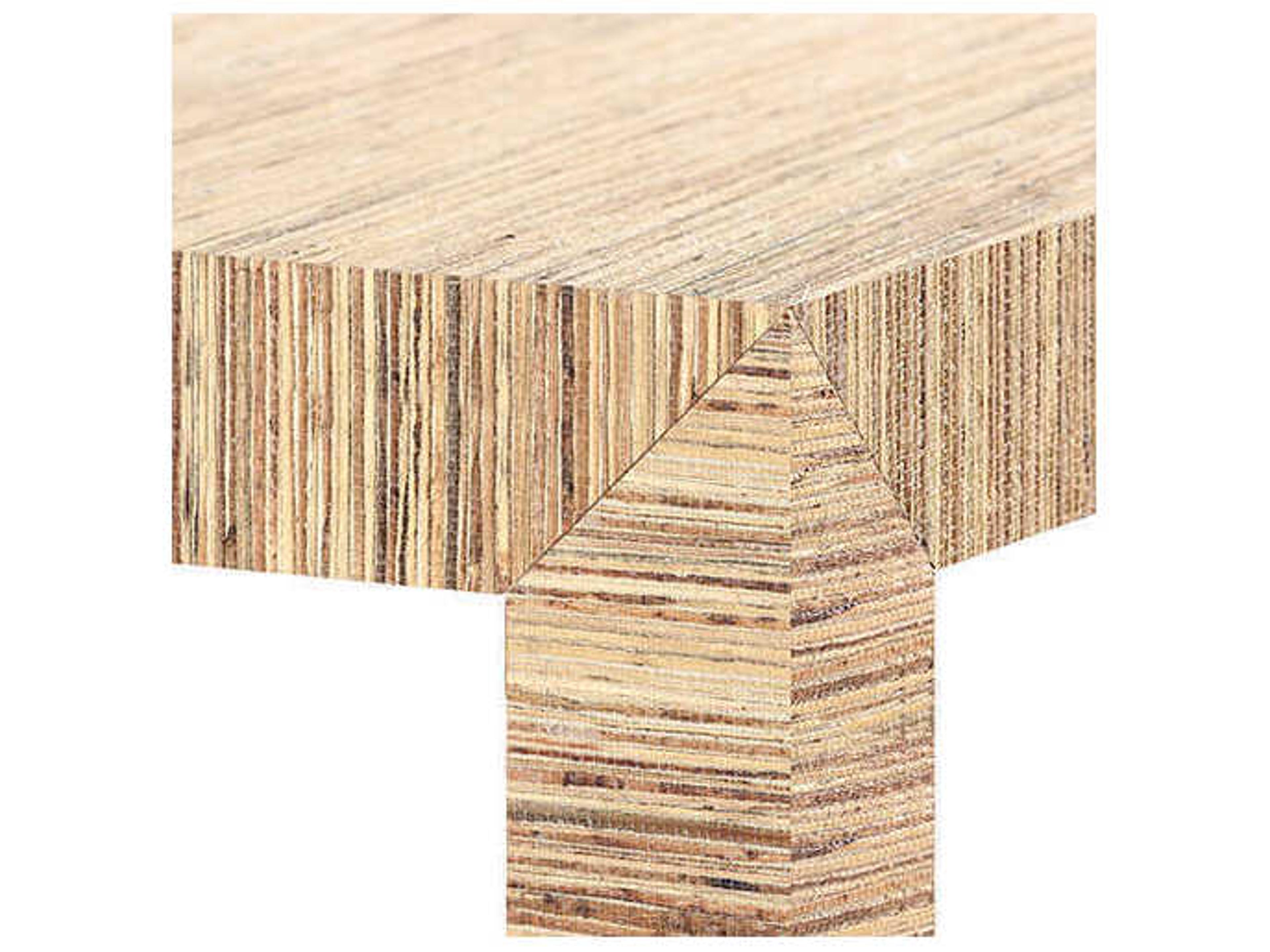 Villa & House Rectangular Wood Papyrus Console Table