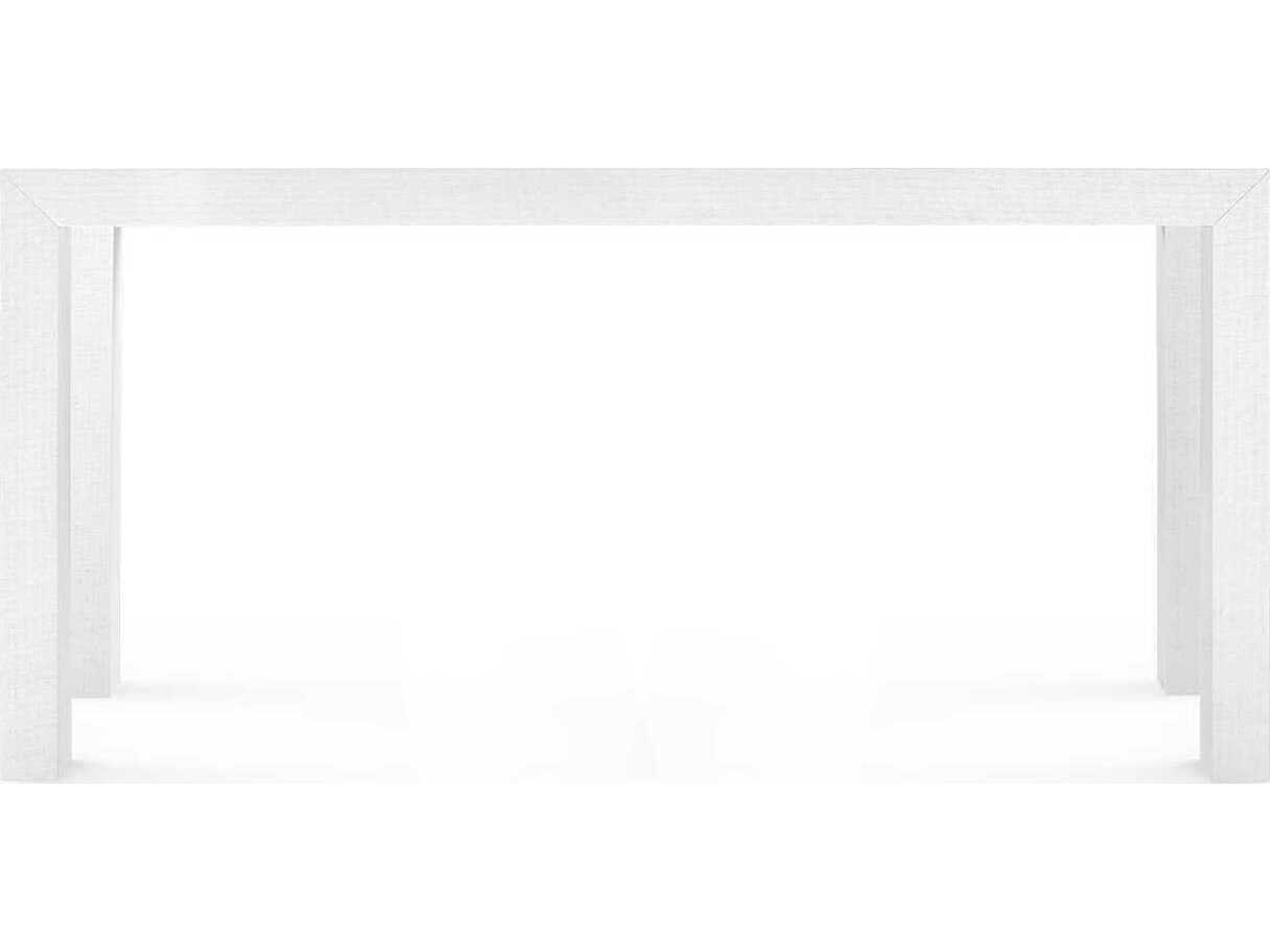 Villa & House Rectangular Wood Chiffon White Console Table