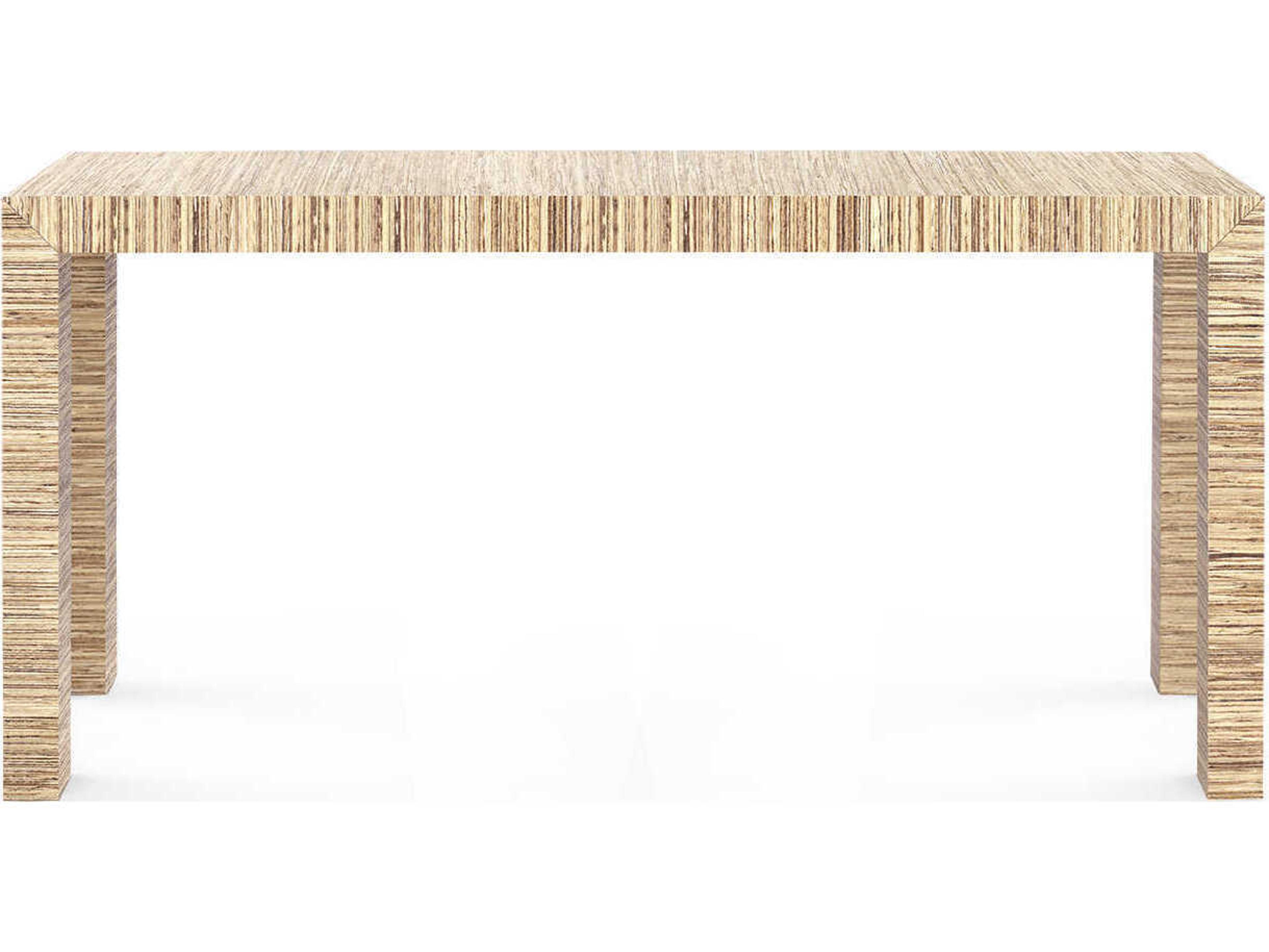 Villa & House Rectangular Wood Papyrus Console Table