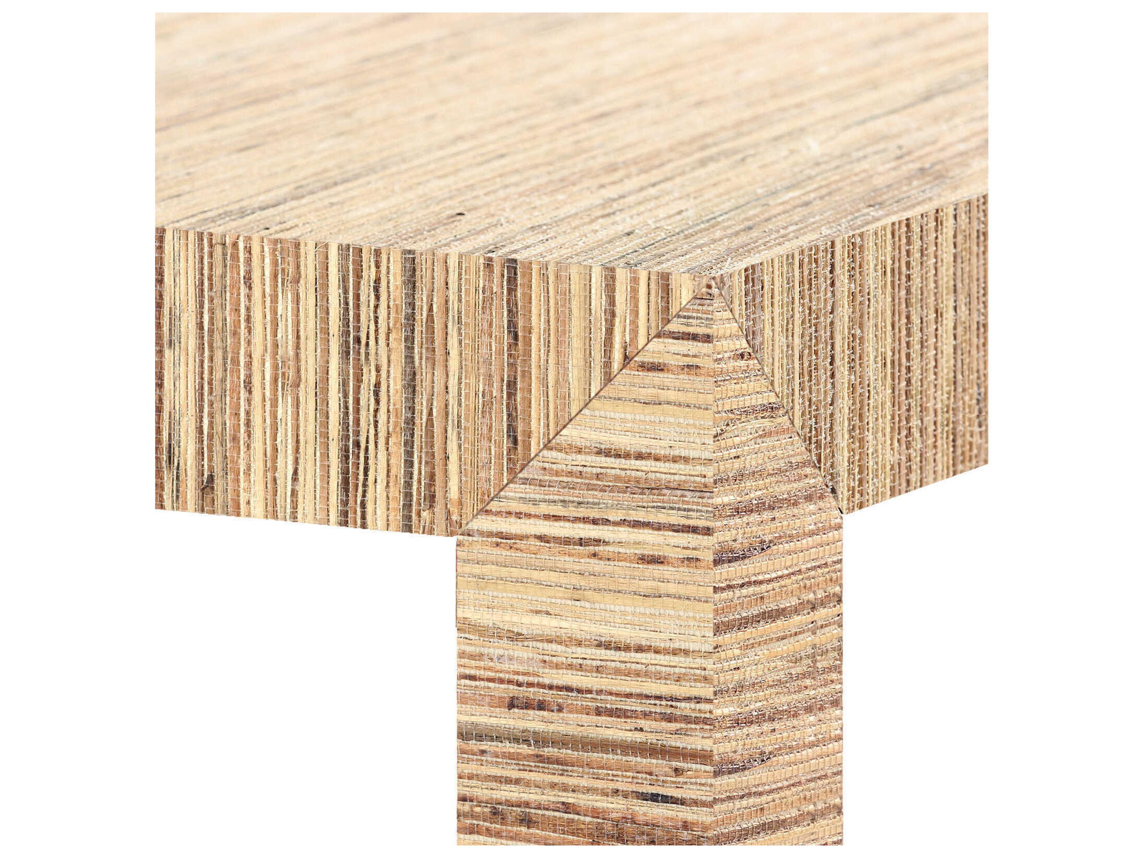 Villa & House Rectangular Wood Papyrus Console Table