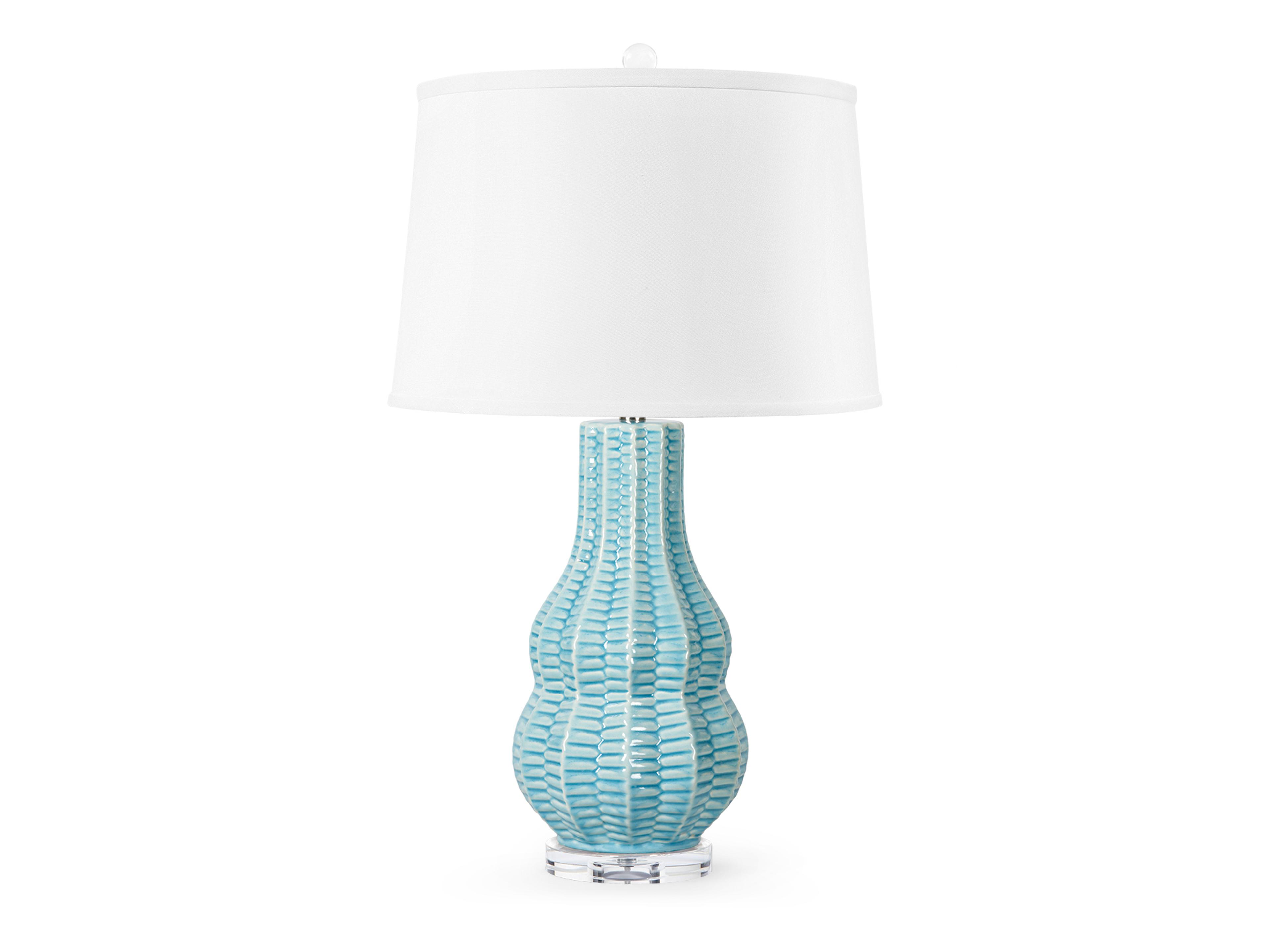 Quinn Waterfall Blue Buffet Lamp