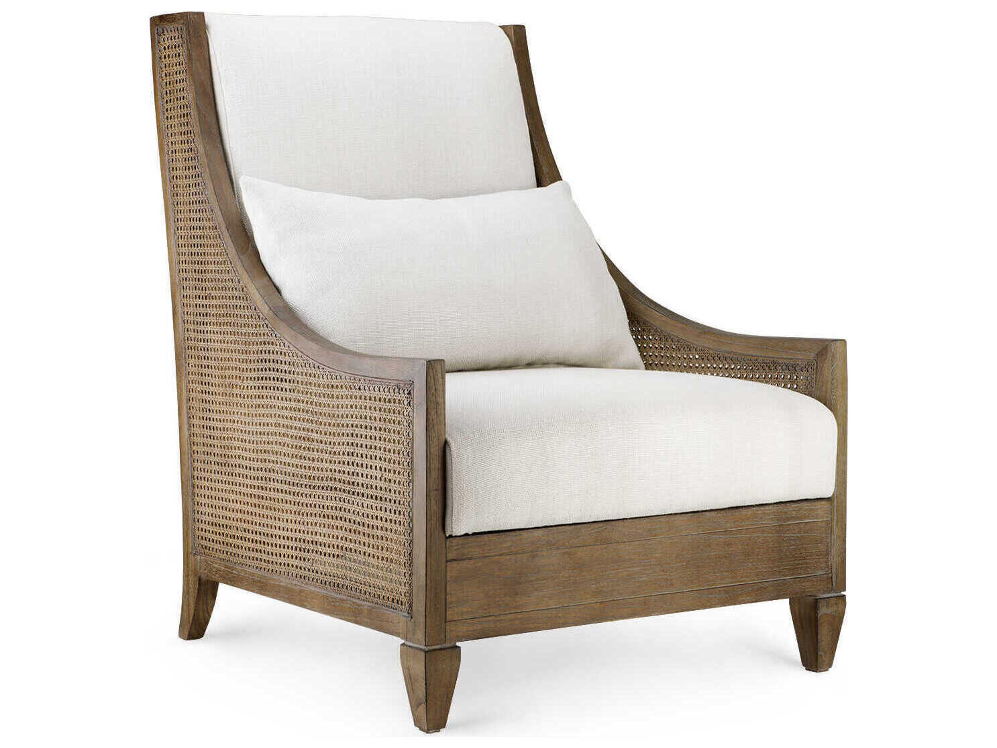 Brown Fabric Accent Chair