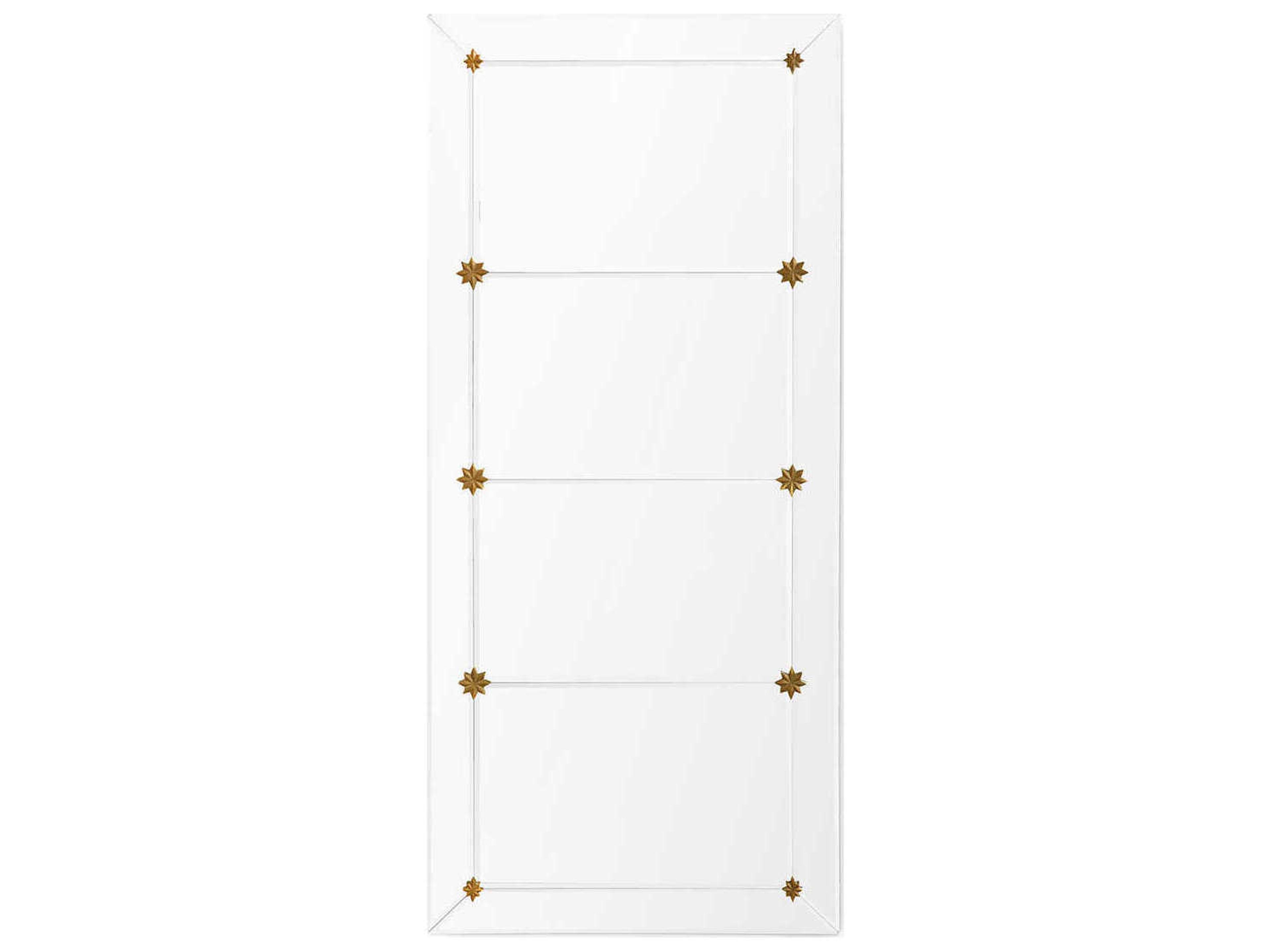 Villa & House Rosette Clear Rectangular Wall Mirror