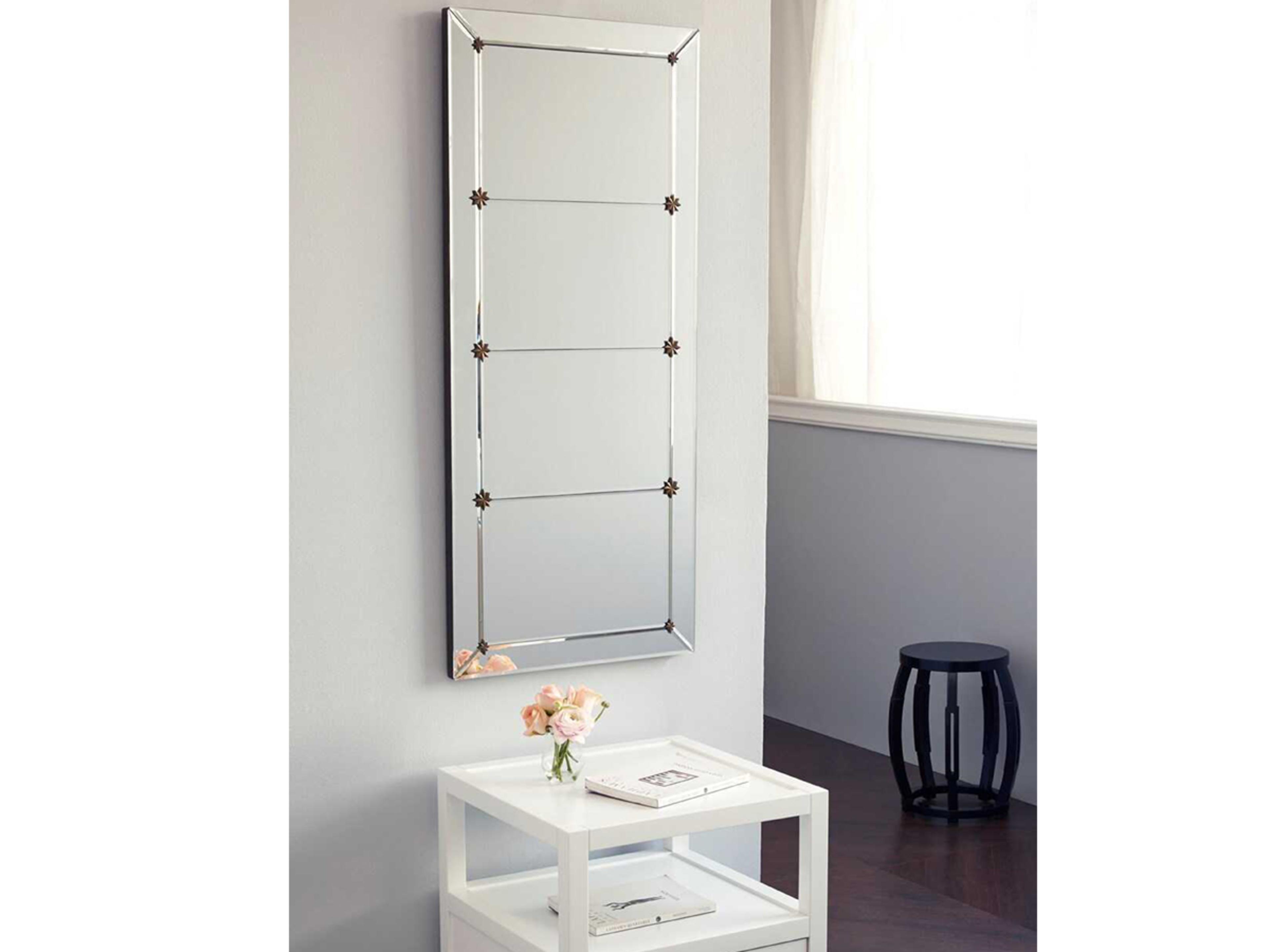 Villa & House Rosette Clear Rectangular Wall Mirror