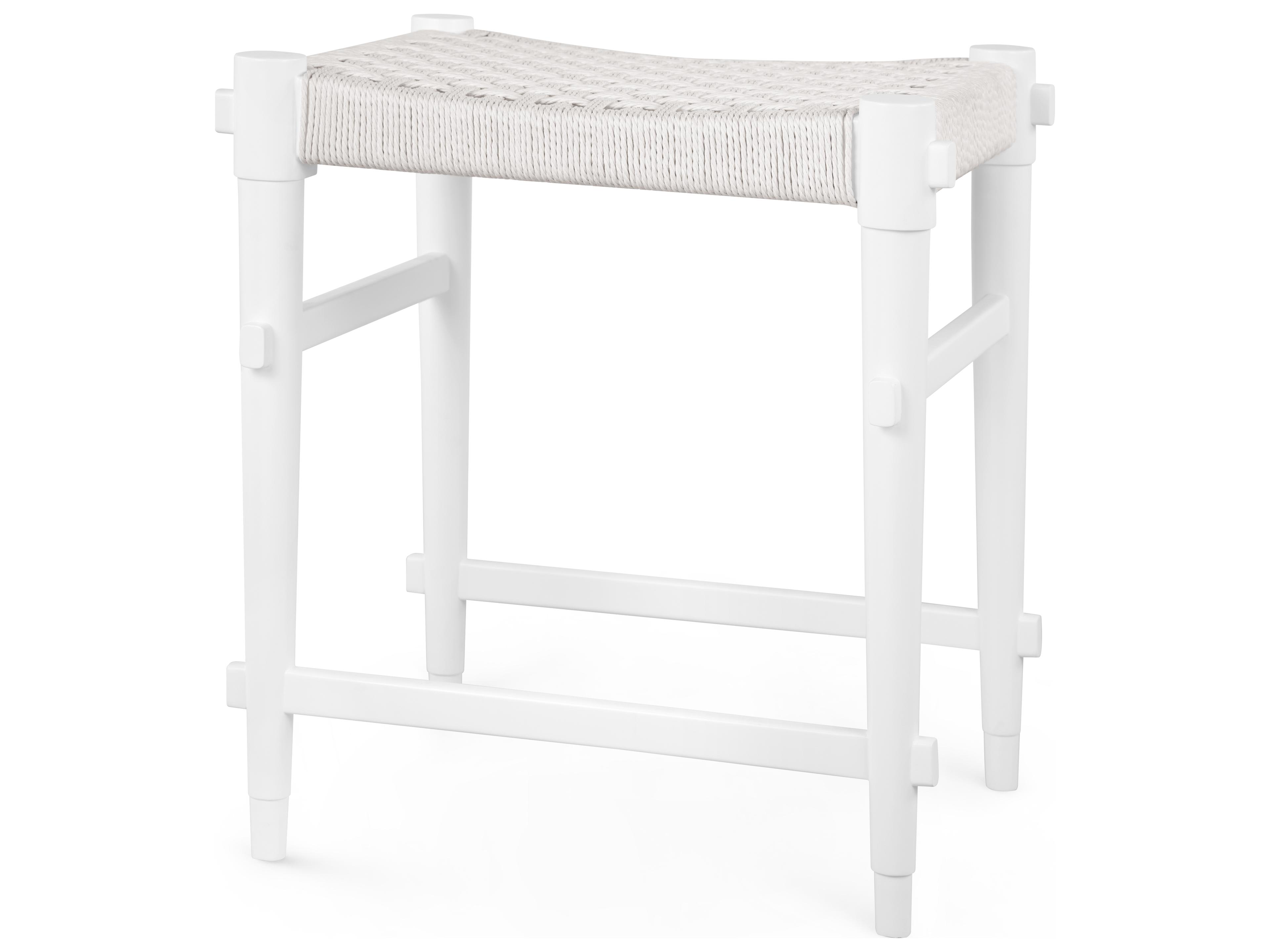 Vanilla White Accent Stool