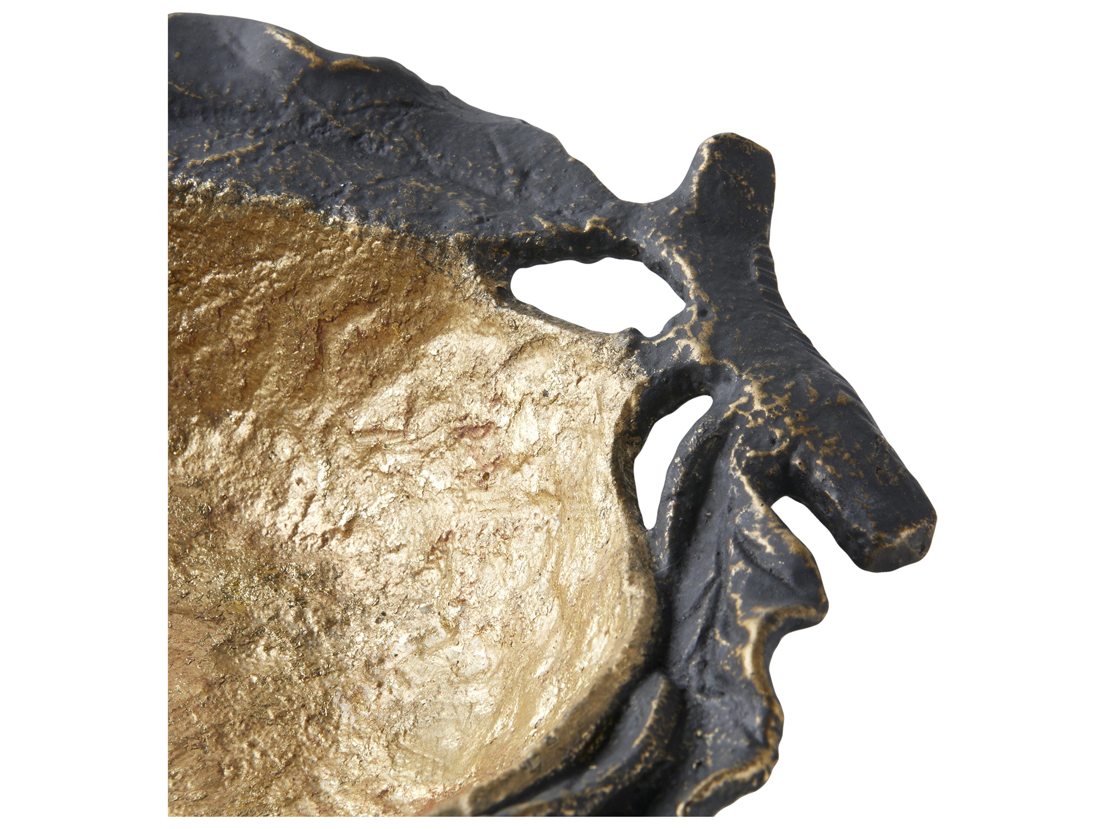 Villa & House Roxanne Gold Leaf Decorative Plate