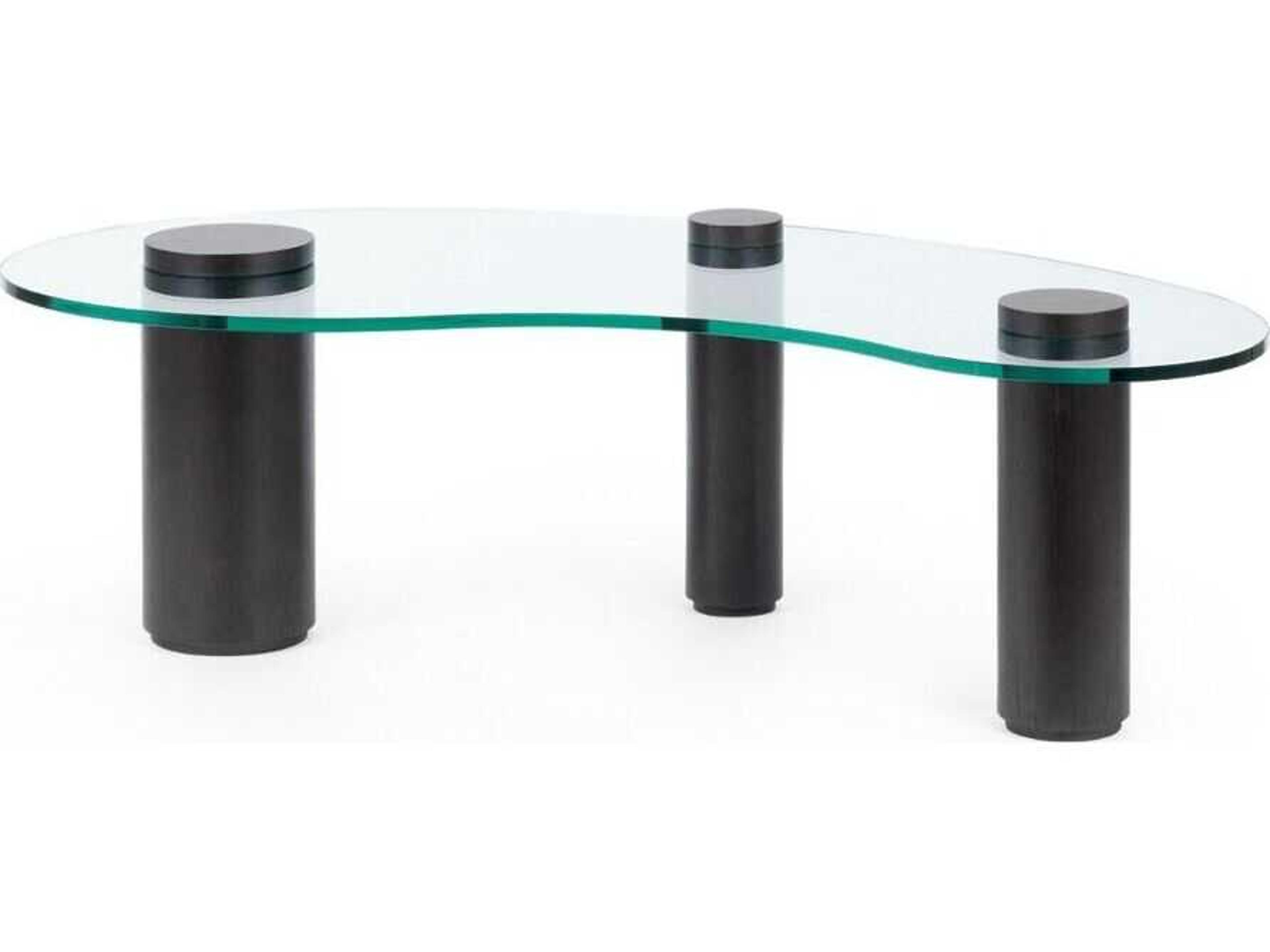 Scarlotti Glass Espresso Brown Coffee Table