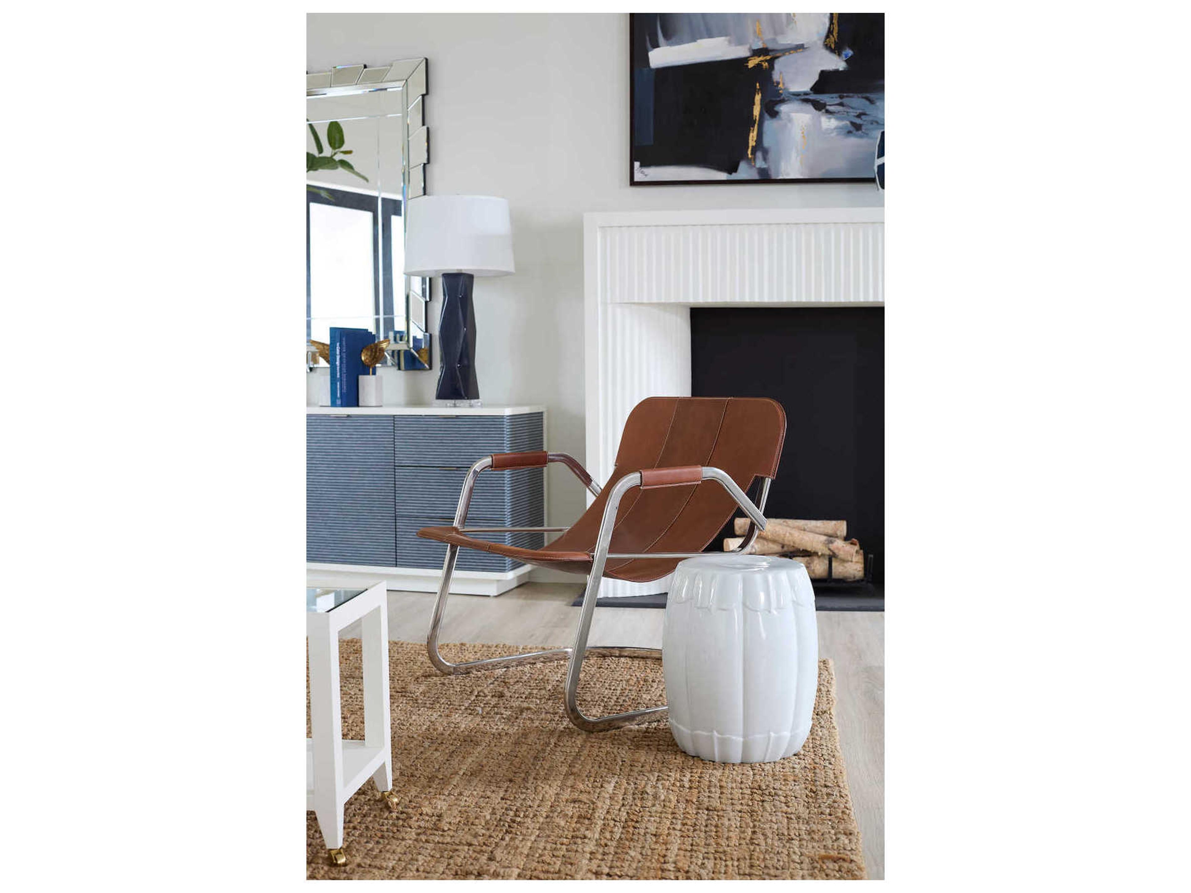 Villa & House Sundar Round Porcelain End Table