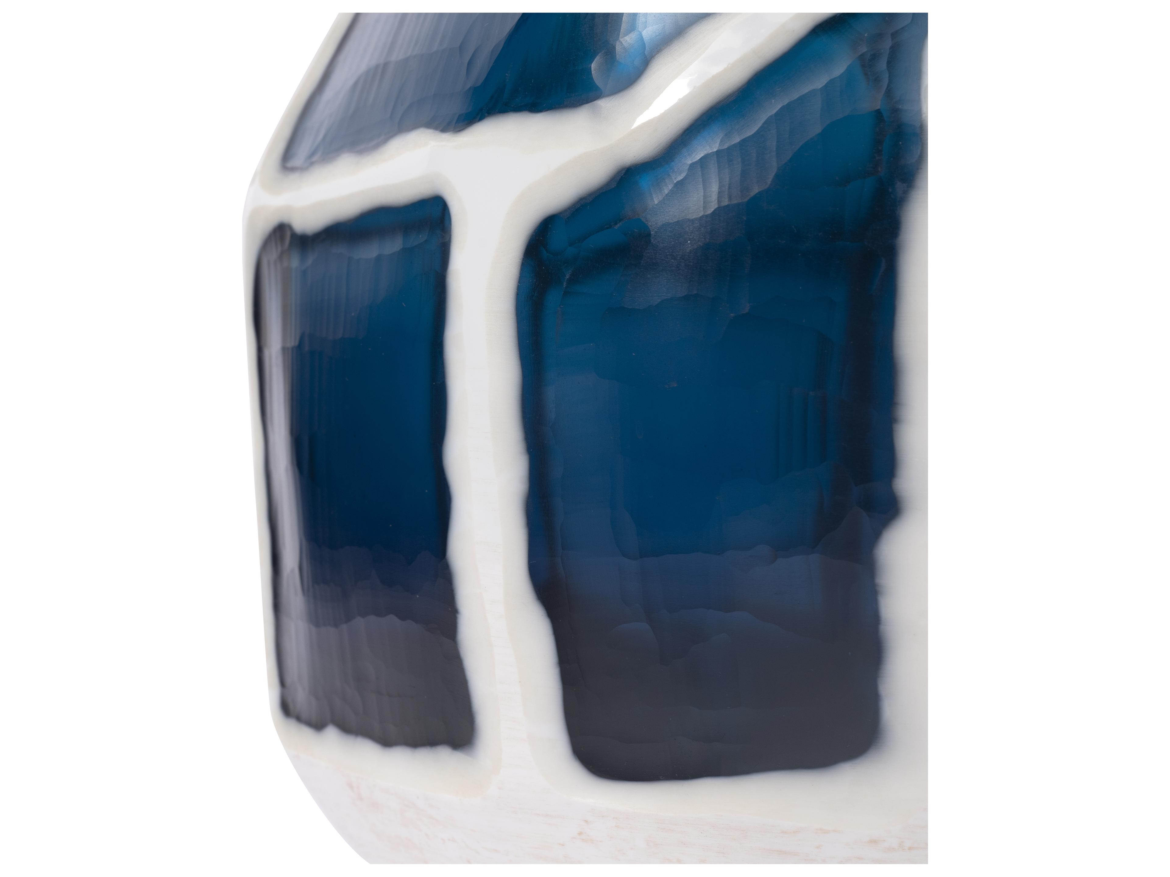 Villa & House Marine Blue White Vase