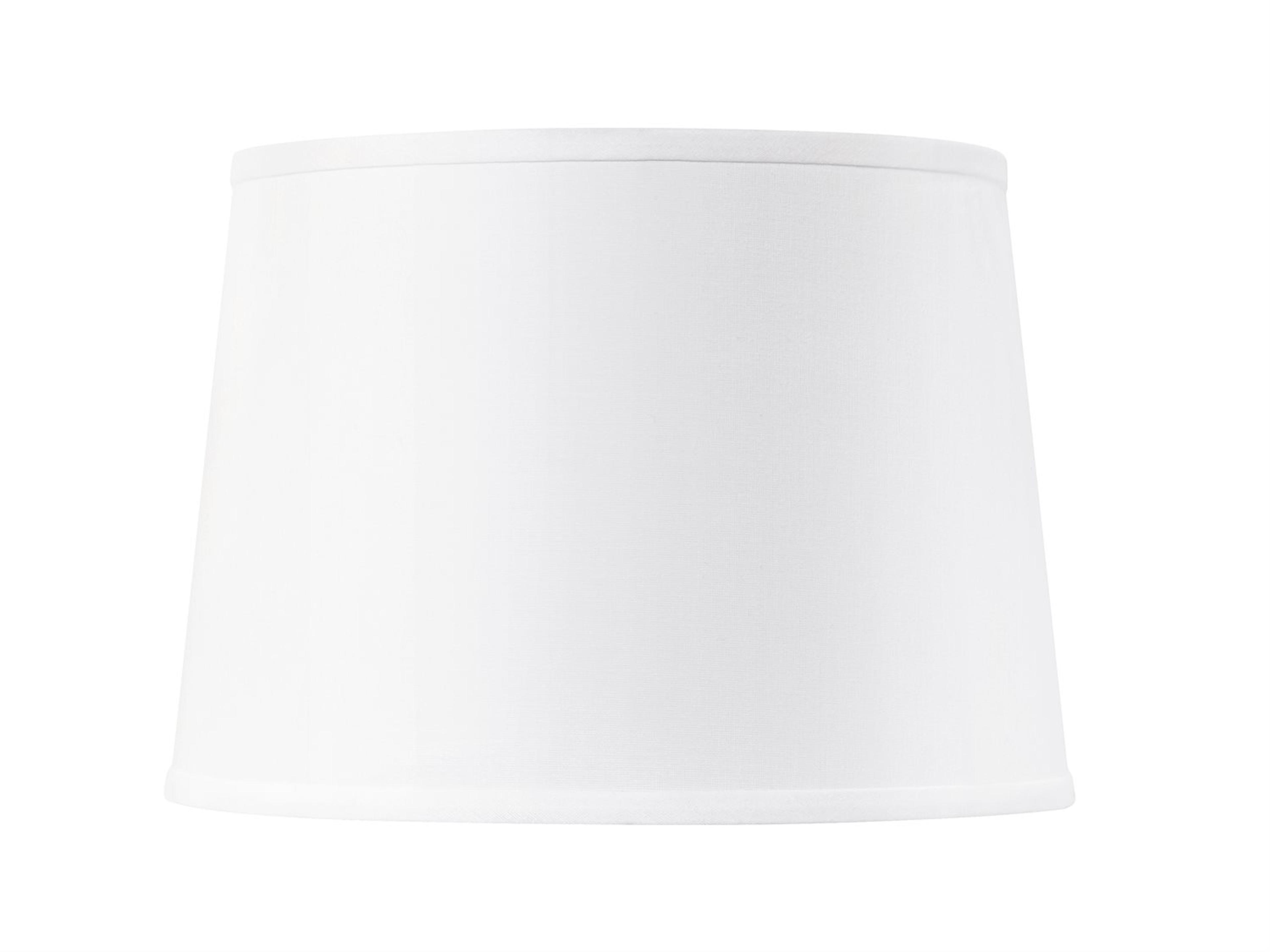 White 14-inch with Nickel Shade