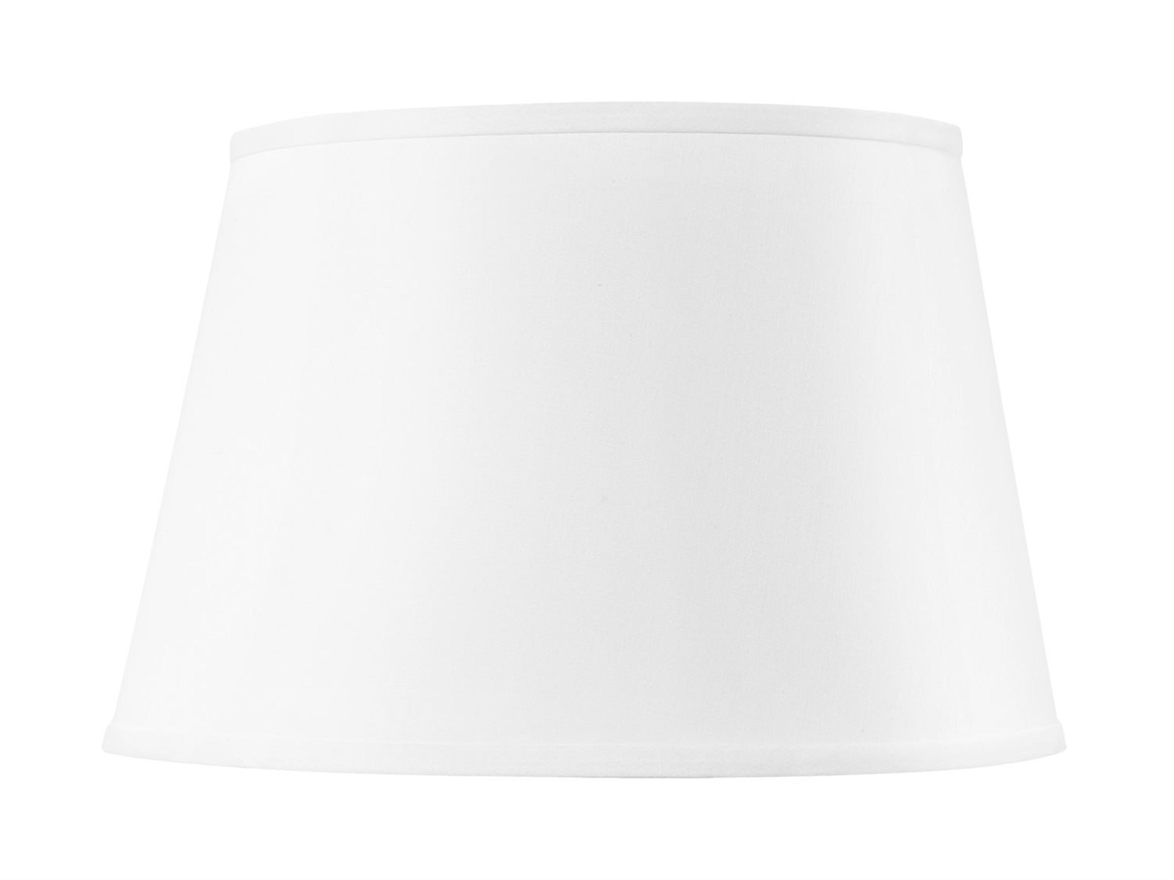 White 16-inch with Nickel Shade